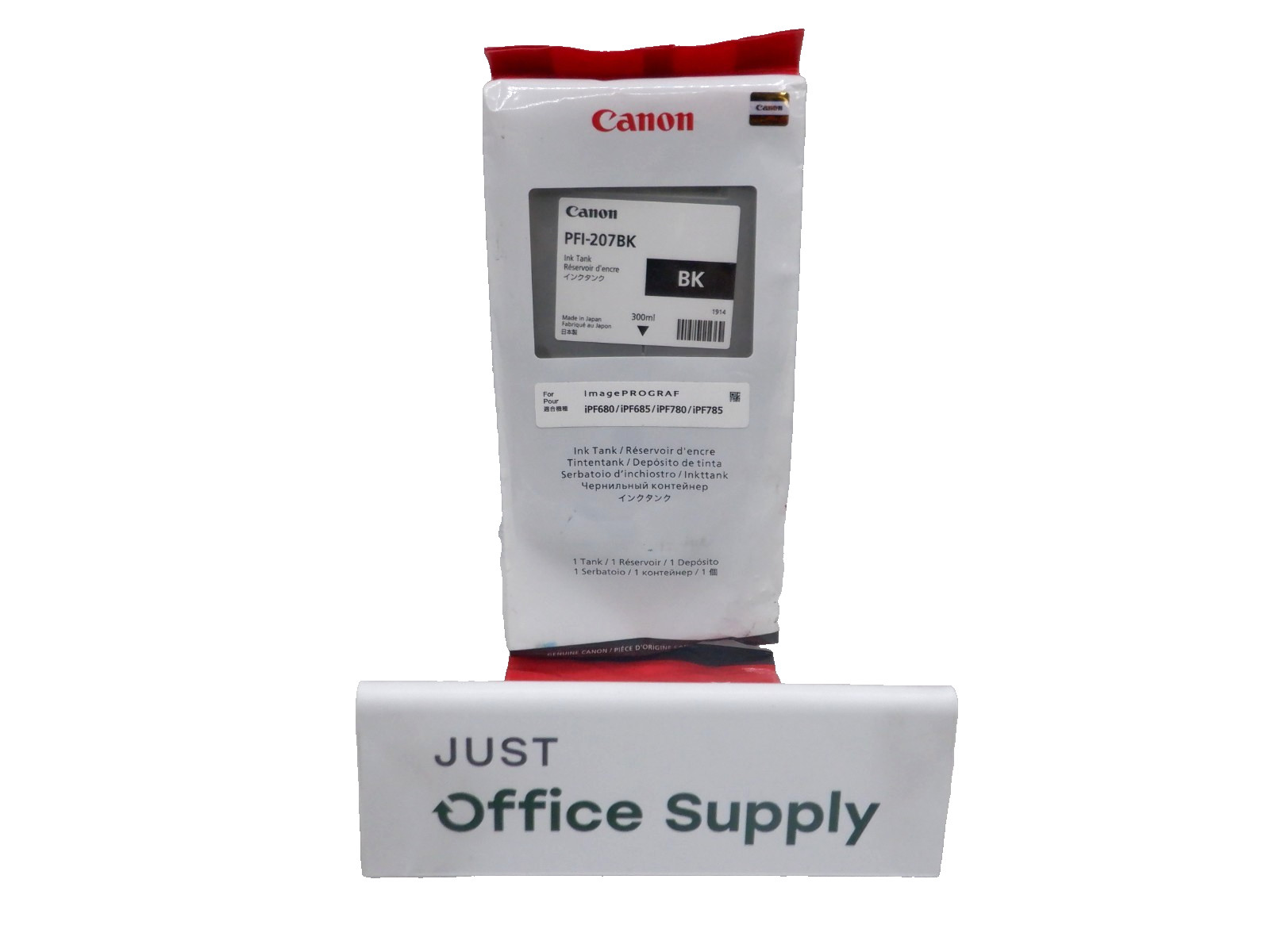 Genuine OEM Canon PFI-207BK 300 ml Black Ink 
