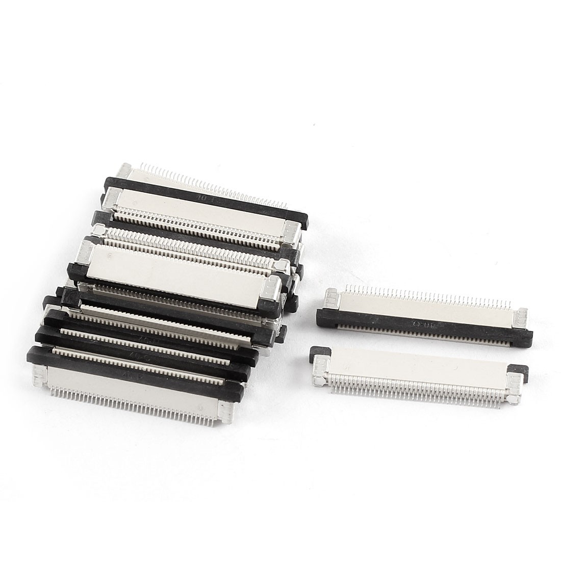 20Pcs Bottom Port 40Pin 0.5mm Pitch FFC FPC Ribbon Sockets Connector