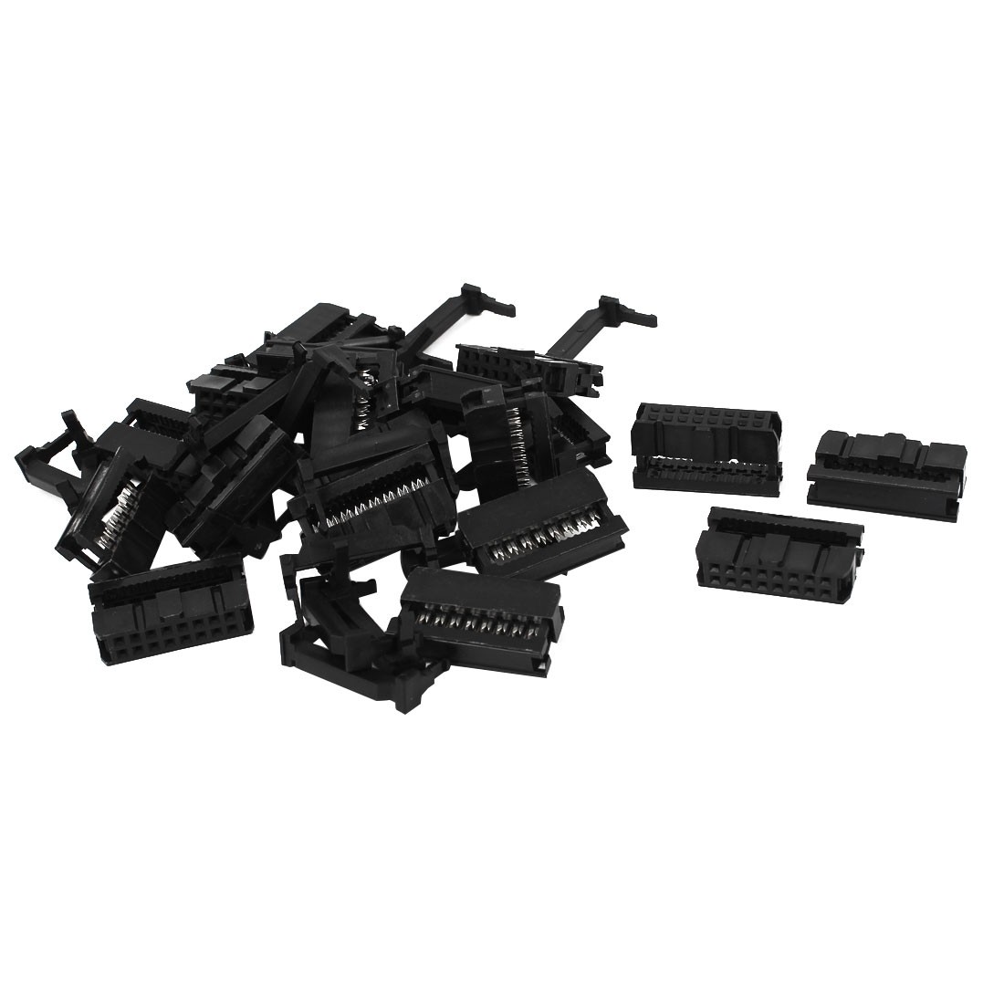 20Pcs FC-16P 16Pin 2.54mm Pitch ISP JTAG Socket Connector for Flat Ribbon Cable