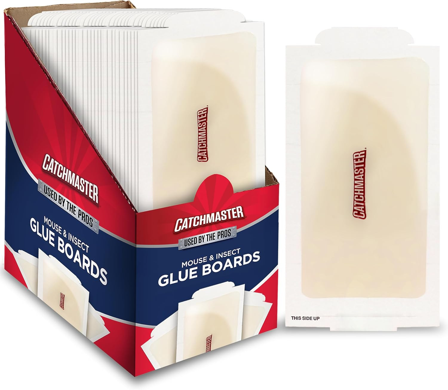 Compact Sticky Mouse & Insect Traps 75Pk, Bulk Glue Boards