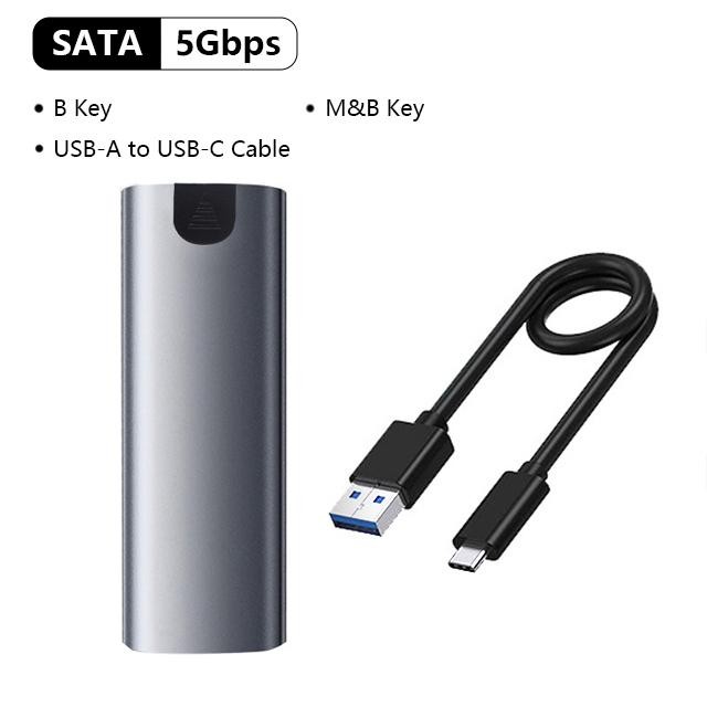 Uthai M.6 M.2 Ssd Enclosure USB 3.1 Type-c Nvme Ngff Sata Tool-free Case
