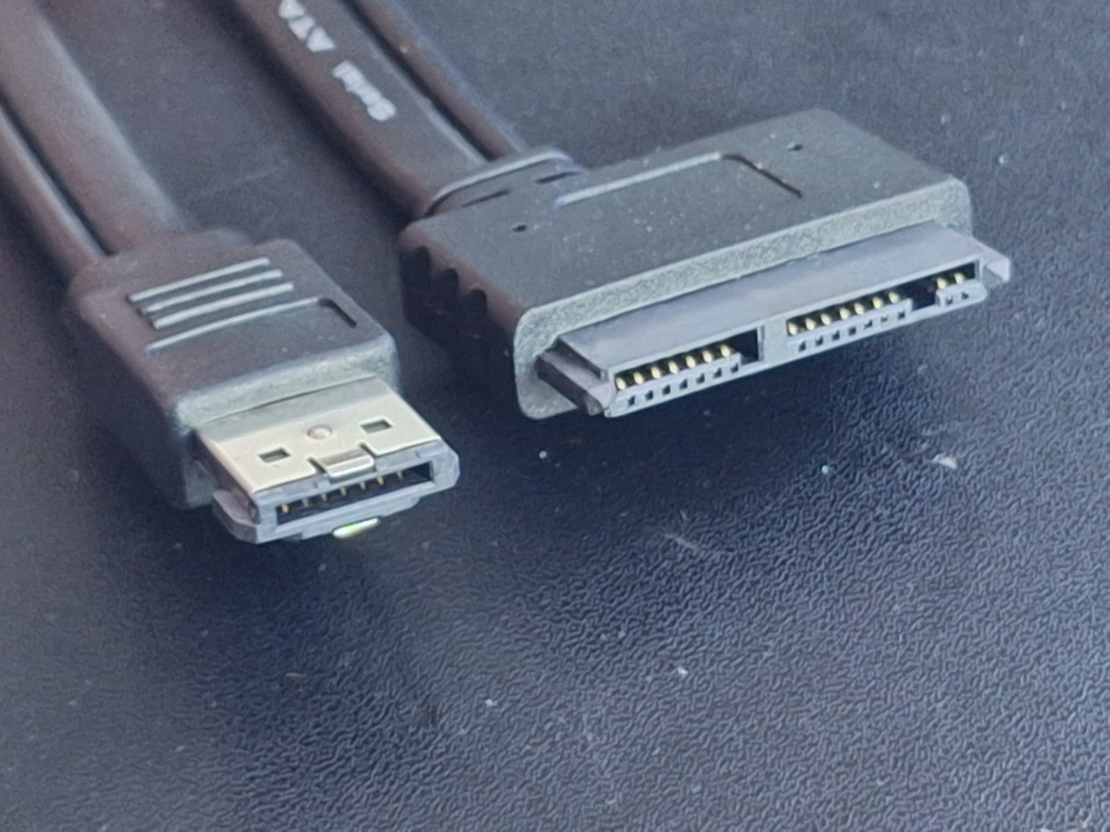 MICRO-SATA 1.8" 16-Pin 7+9 Female to Power over eSATA eSATAp USB Combo Cable 18"