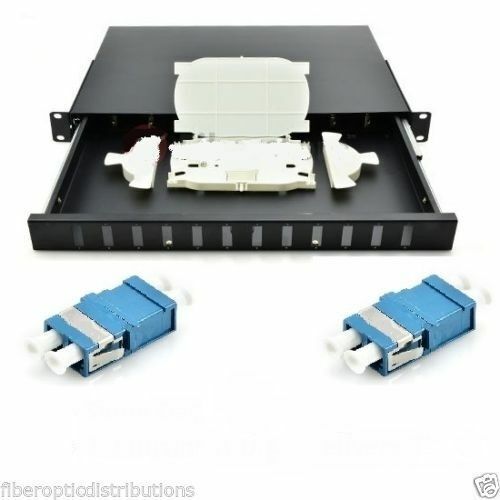 12 Fibers Rack Mount ,Fiber Patch Panel,Terminal box with LC adapter  -4768