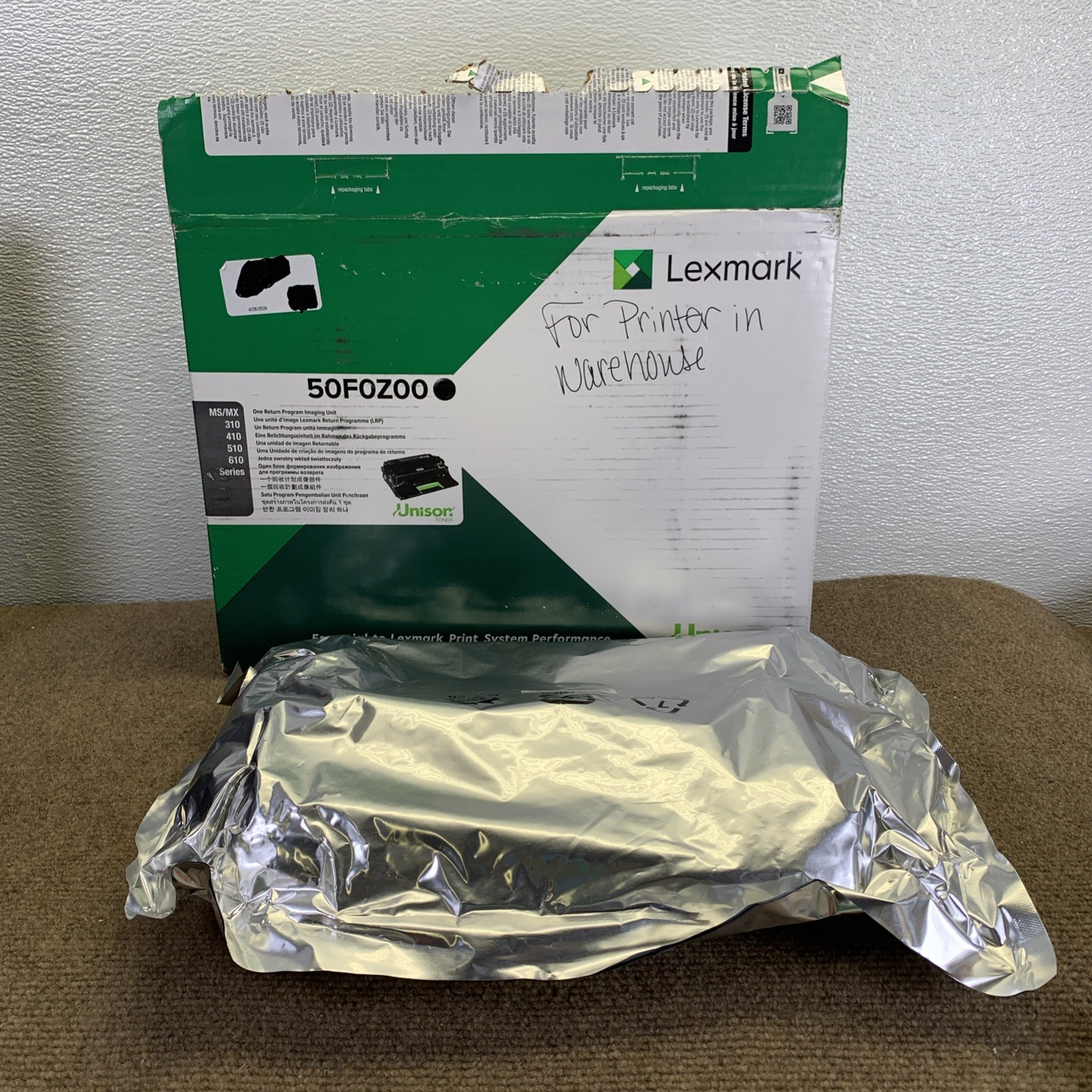 NEW Lexmark 50F0Z00 Black Return Program Imaging Unit