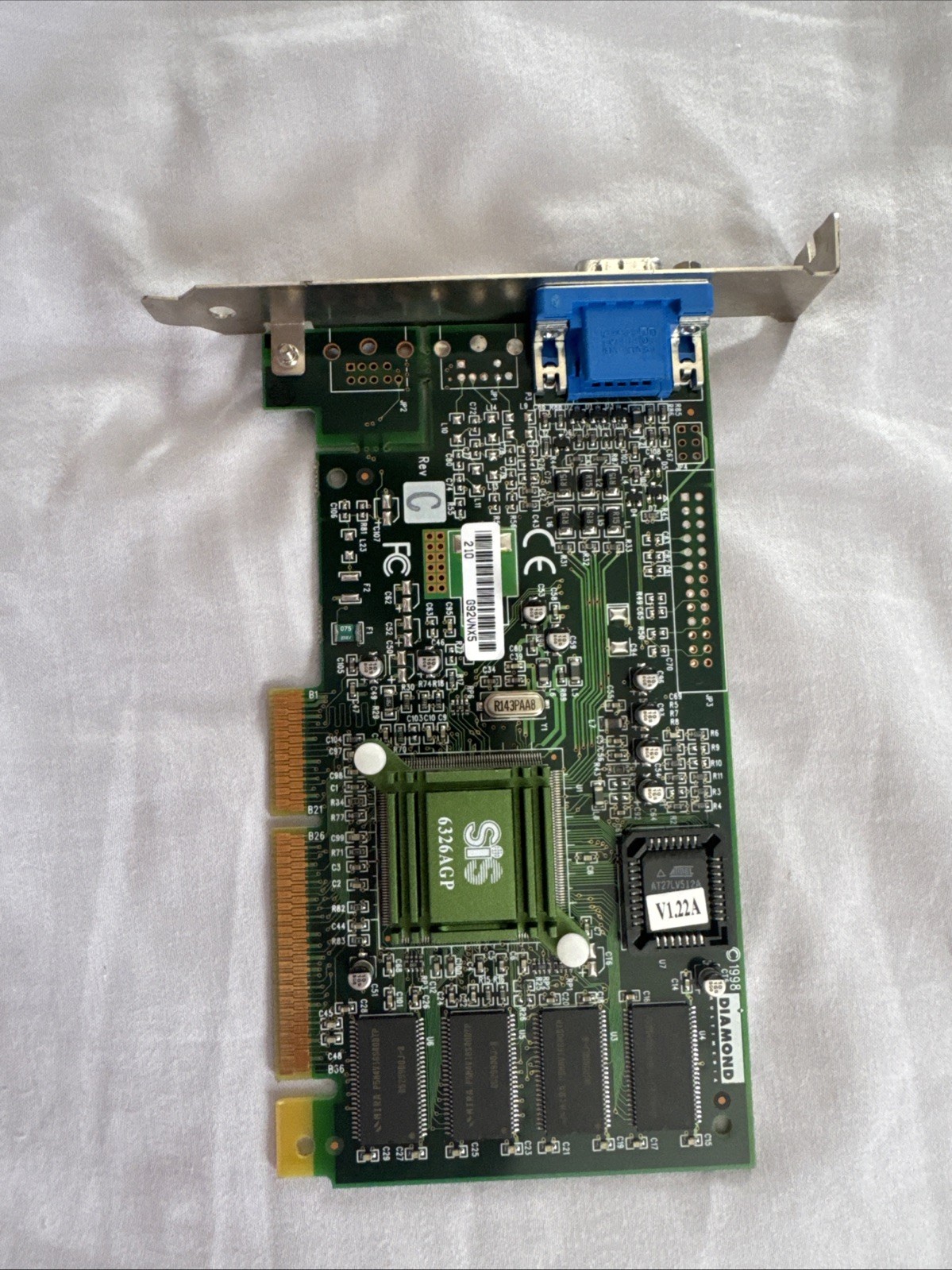 Diamond Multimedia SiS 6326 AGP 8MB VGA Graphics Video Card 6326AGP **READ**