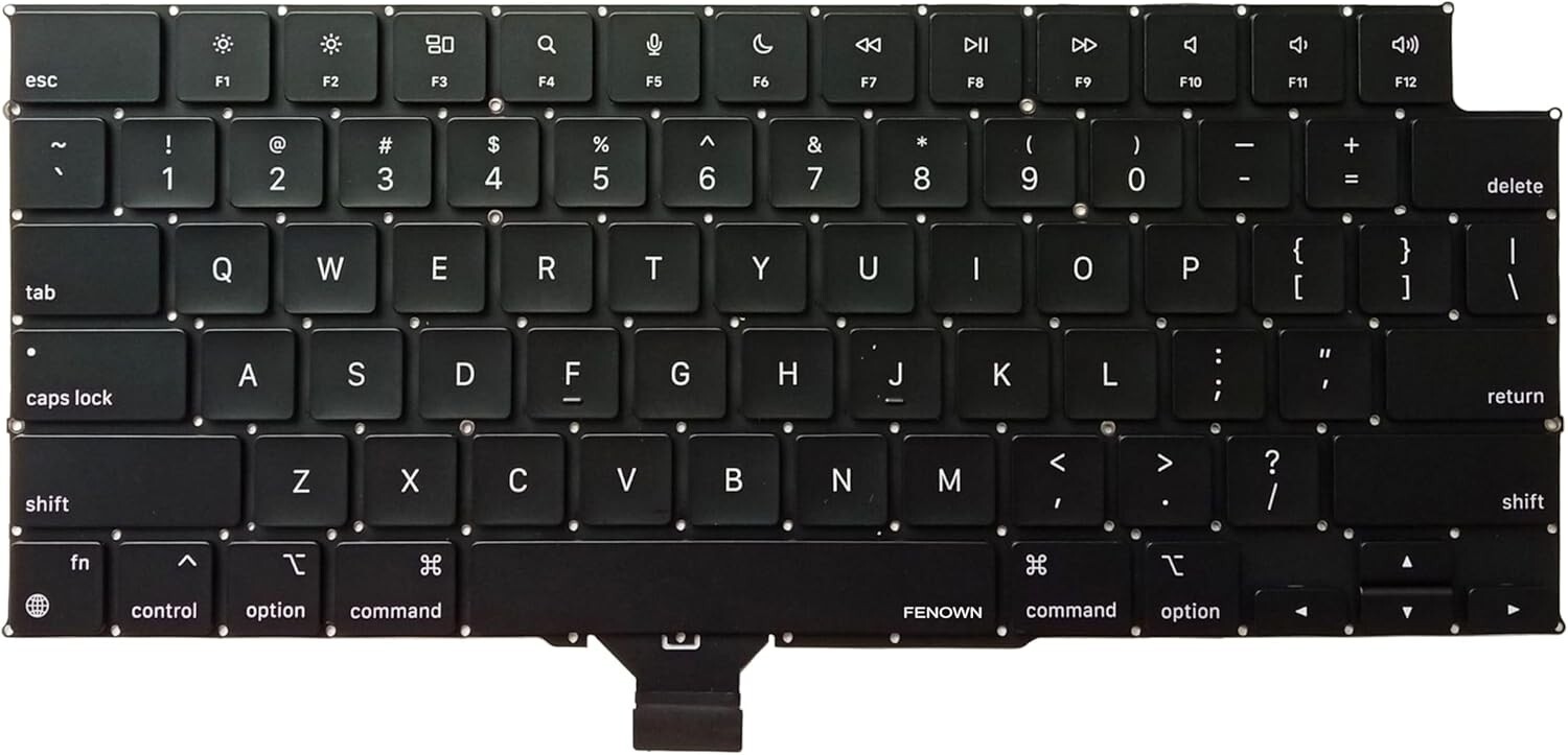 1x Keyboard Replacement Laptop US Layout MacBook Pro 14" M3 A2918 A2992 2023