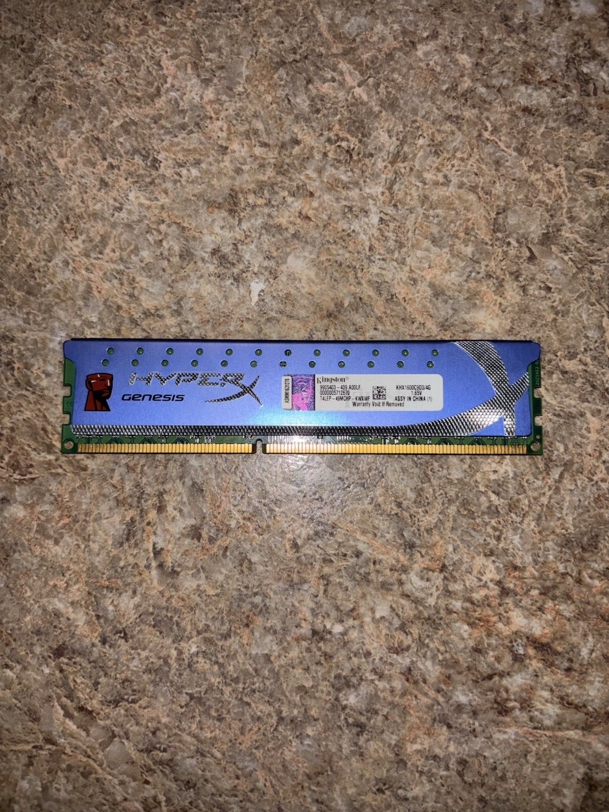 KINGSTON HYPERX GENESIS 4GB DDR3-1600MHz PC3-12800 1.65V KHX1600C9D3/4G