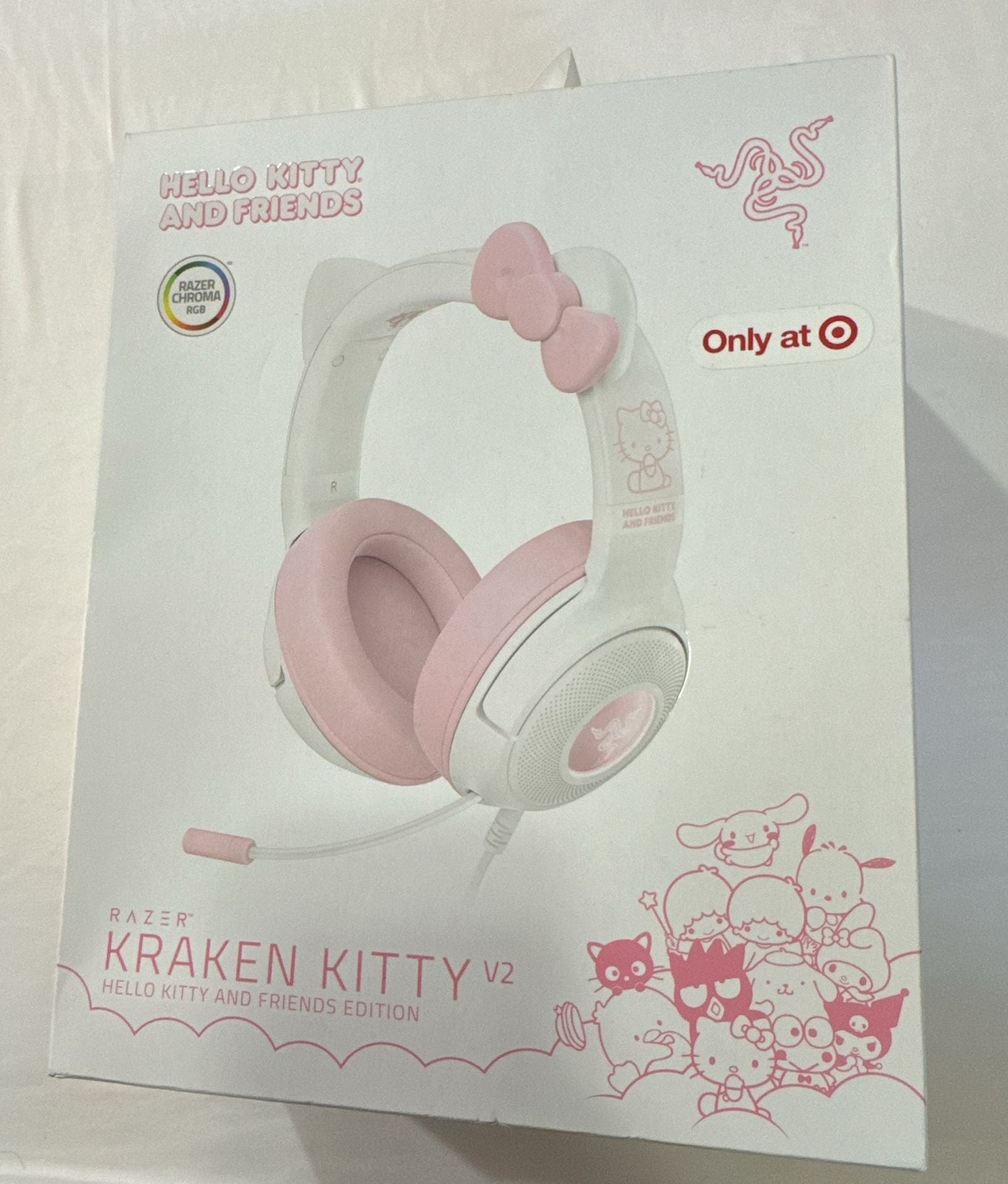 (N) Razer Kraken Kitty V2 Hello Kitty and Friends Edition Gaming Headset