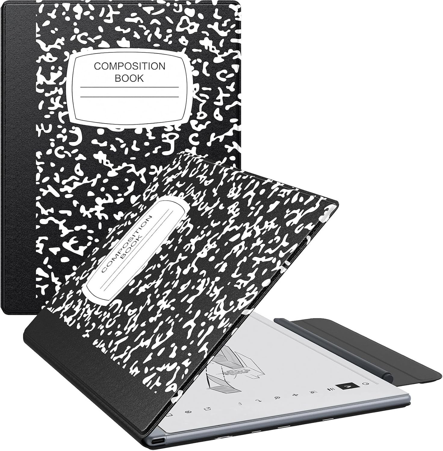 MoKo Case for Remarkable 2 Tablet Case, Lightweight Ultra-Thin Black Notebook 