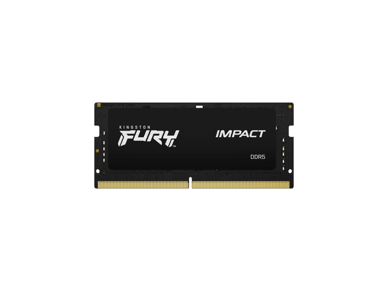 Kingston 16GB 6400MT/s DDR5 CL38 SODIMM FURY Impact XMP