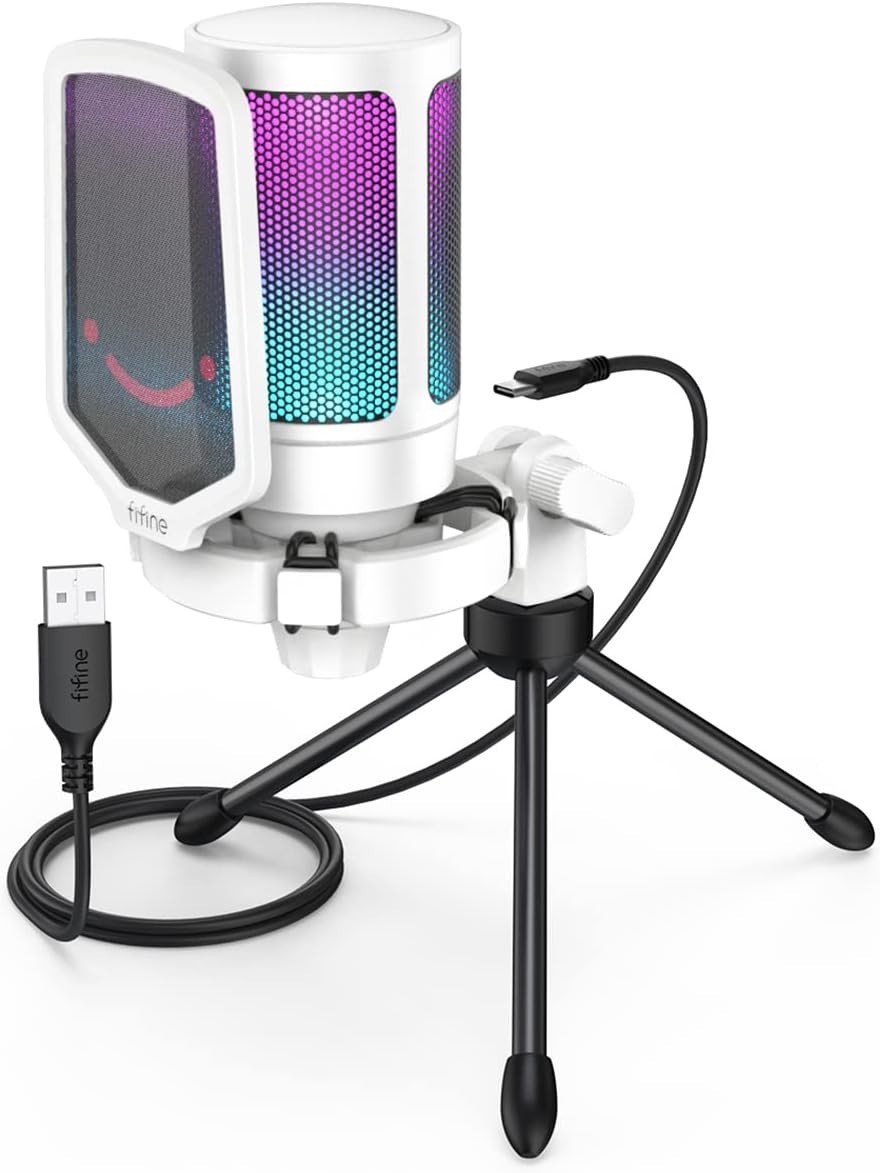 Microfono USB Condensador Para PC Estudio De Grabacion Profesional YouTube Gamer