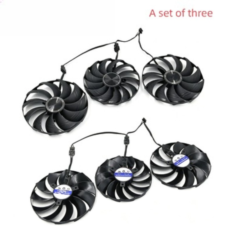 1 Set For ASROCK RX 7900XT 7900XTX TaiChi Graphics Card Cooling Fan CF1010H12S