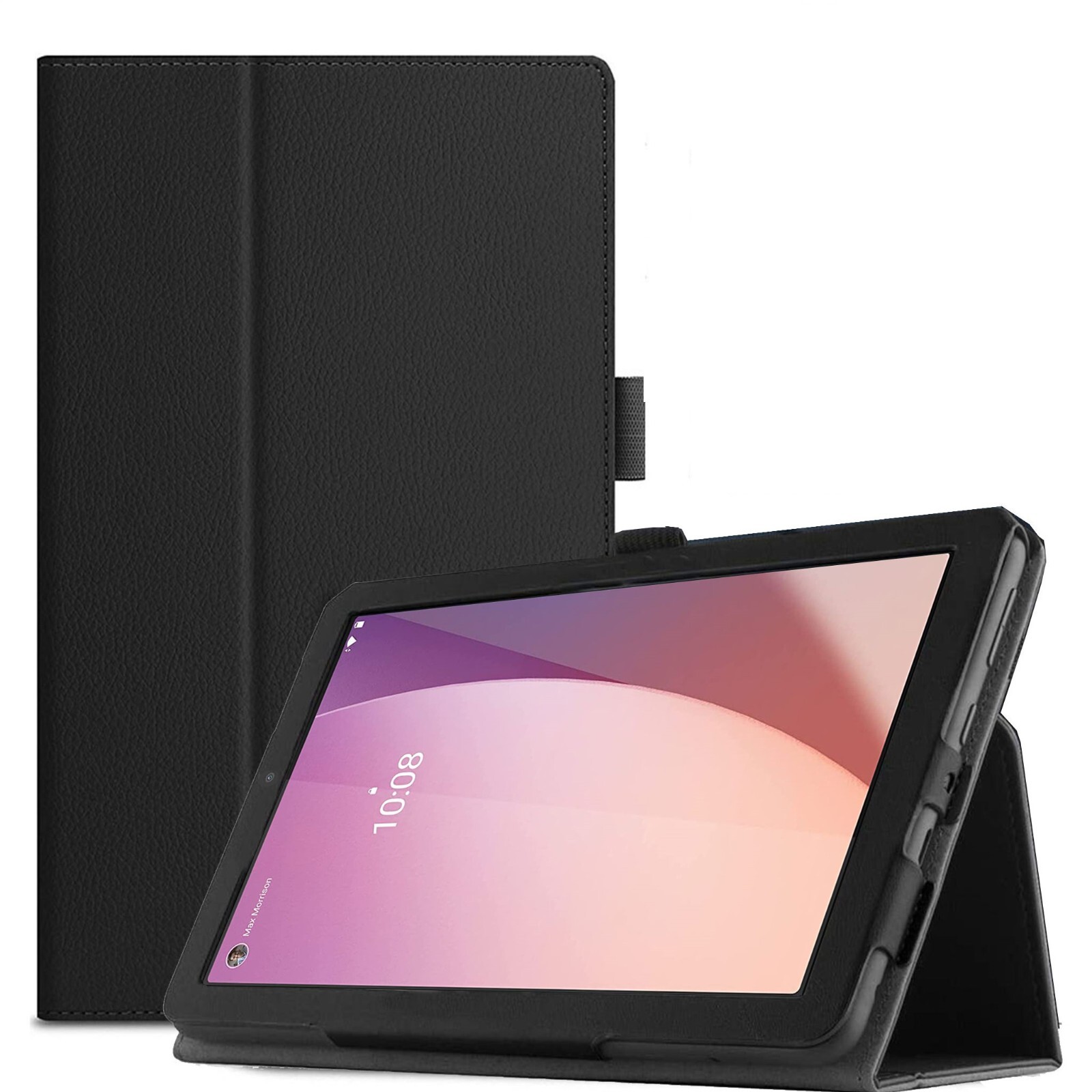 Case for Lenovo Tab M8 (4th Gen) Lightweight Folio PU Leather Fold Stand Cover