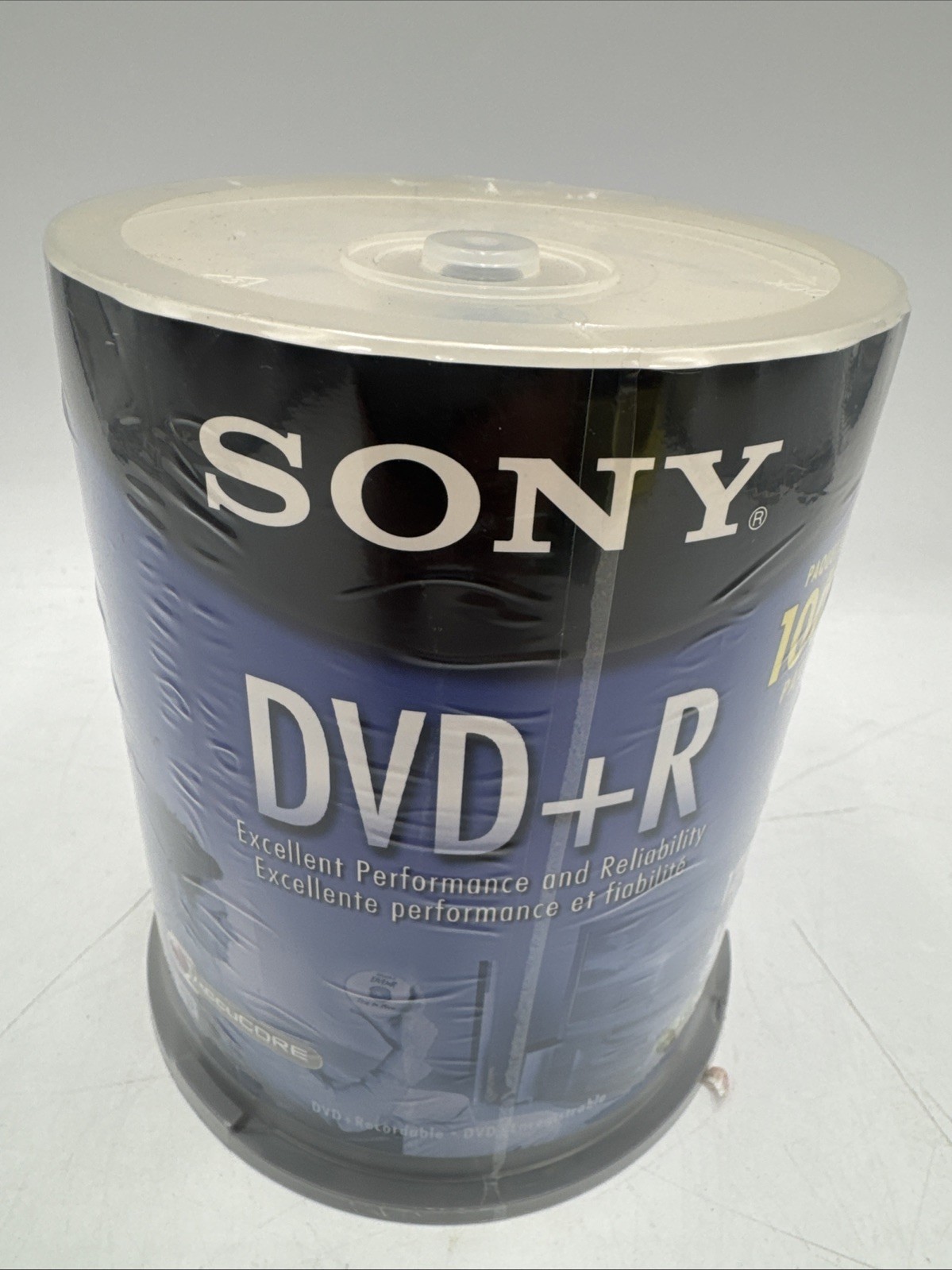 Sony DVD+R 100 Pack 120min 4.7GB 1-16X Optical Media Storage New Sealed
