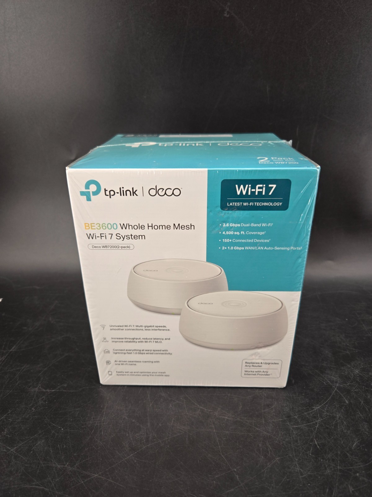 TP-LINK DECO BE3600 Whole Home Mesh Wi-Fi 7 System - WB72000 - 2pk