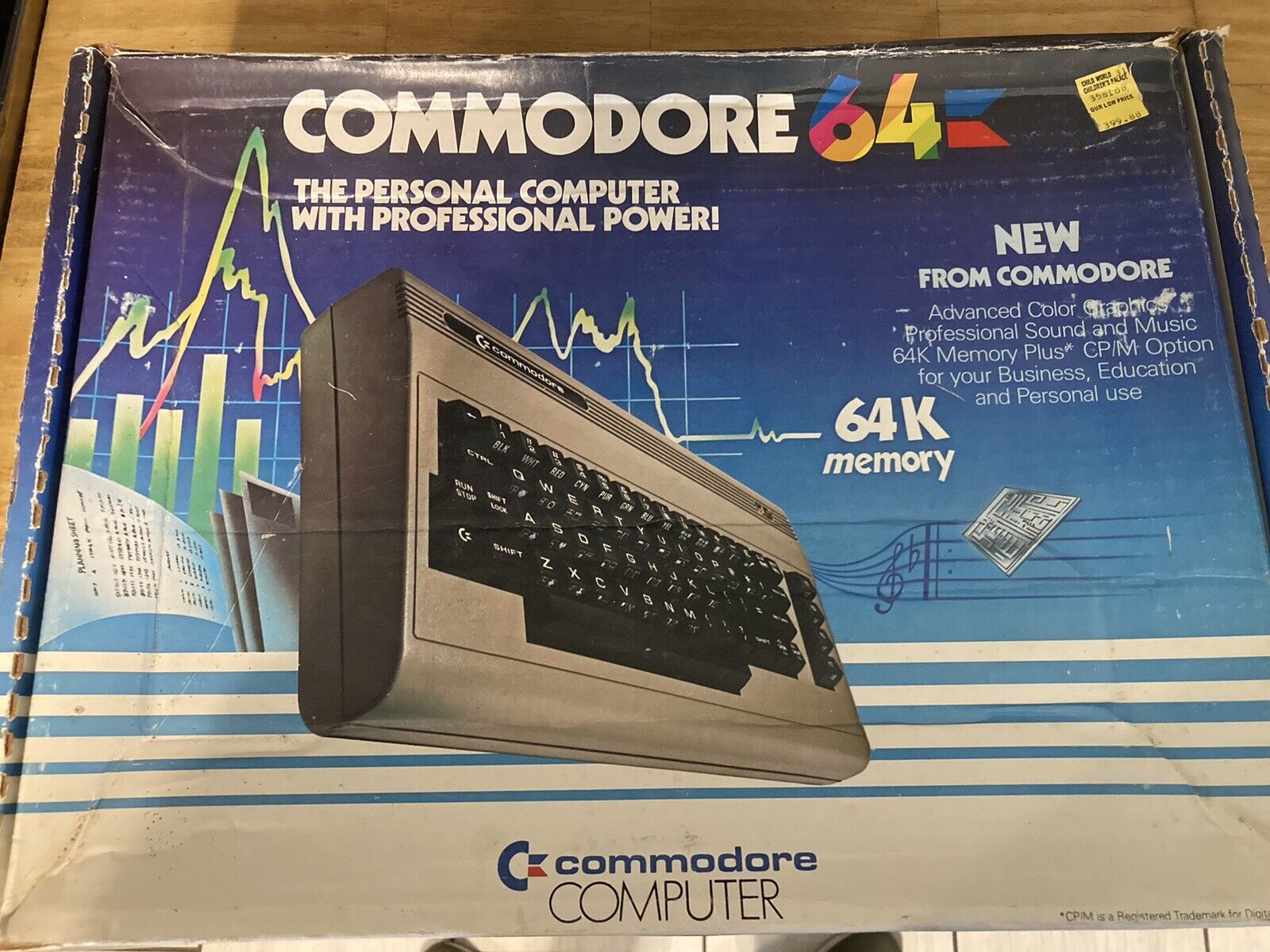 Vintage Commodore 64 Computer w Box
