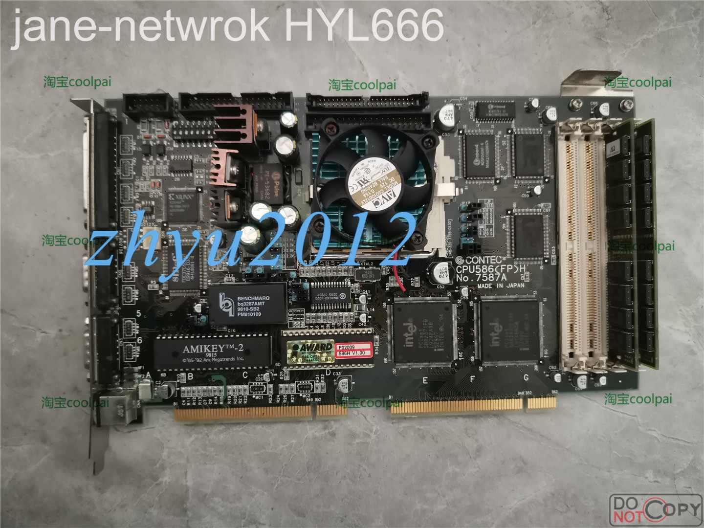 1PCS 100% Test CPU586(FP)H 7587A (by DHL or Fedex 90days Warranty)