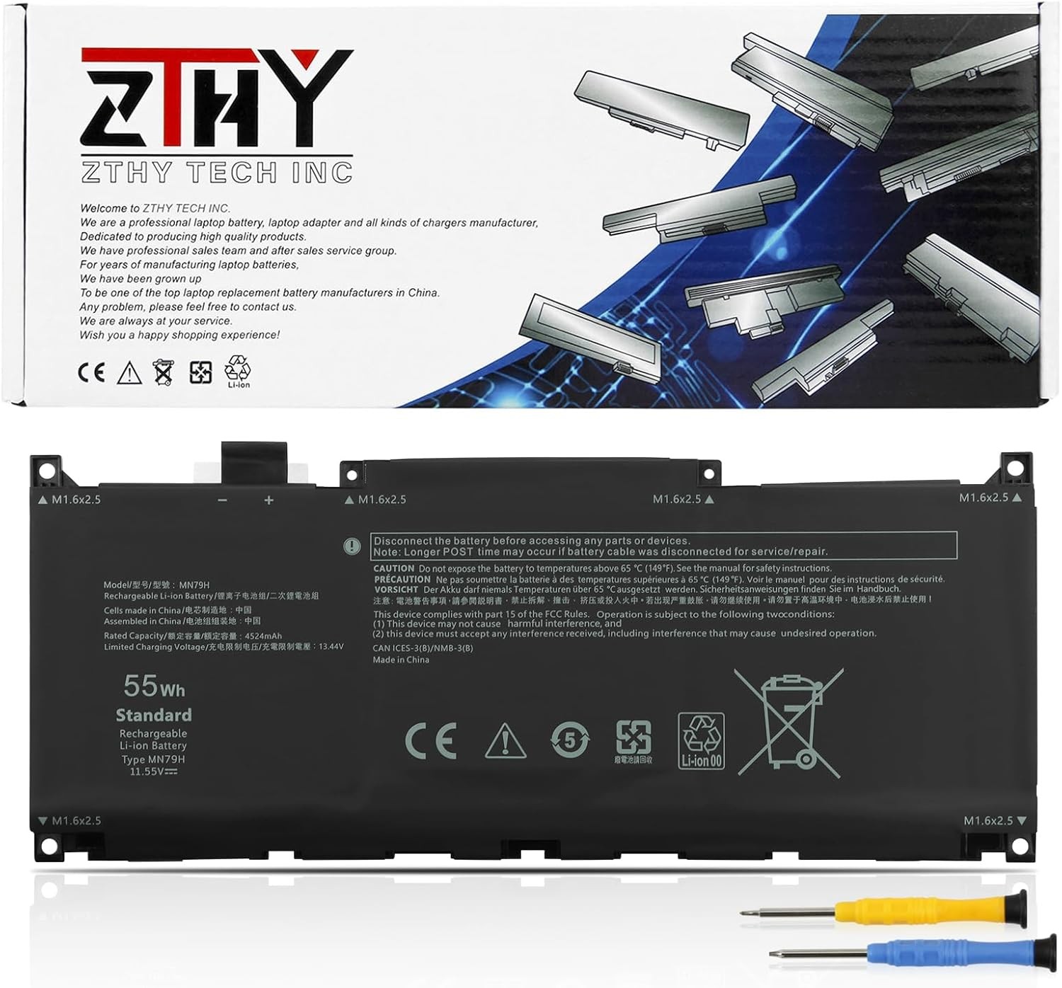 MN79H Laptop Battery Replacement for Dell XPS 9320 XPS 13 Plus 9320 XPS 13 9340