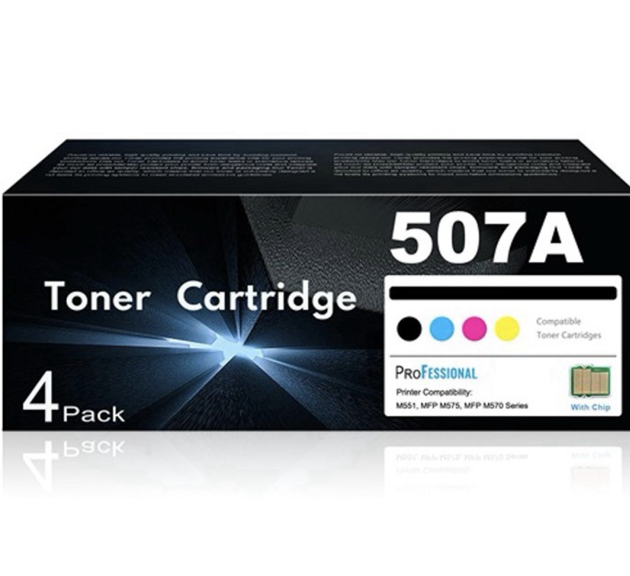 507A compatible toner cartridges (a 4-pack set)