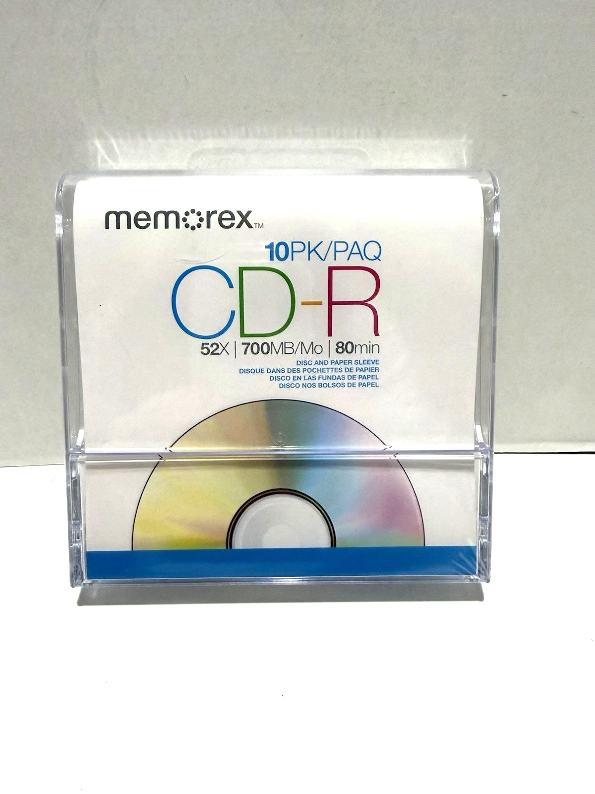 Memorex CD-R Recordable Discs 52X 700MB 80min 10PK with Paper Sleeve New Sealed