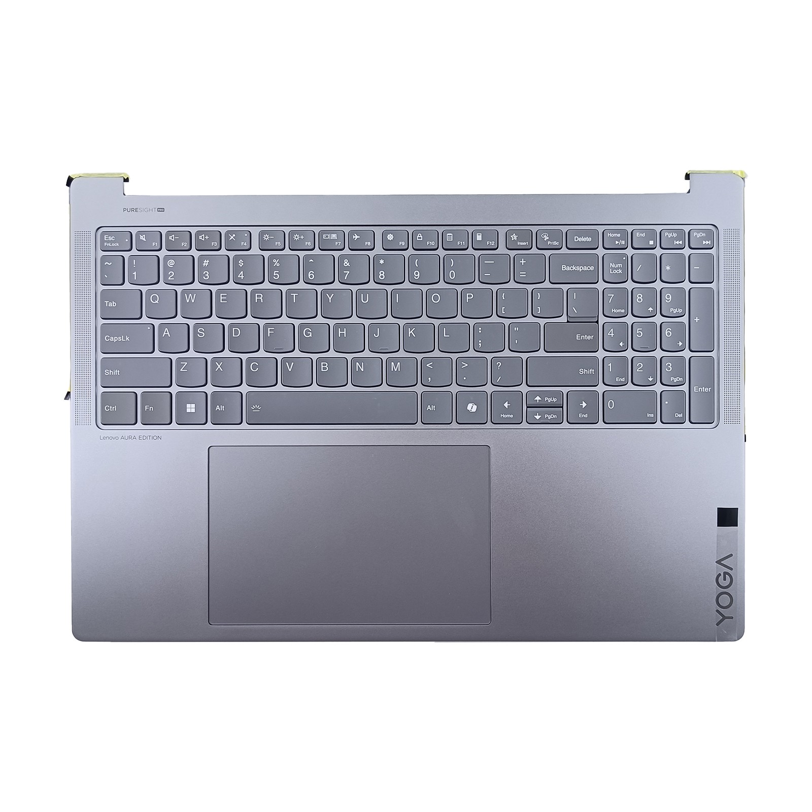 5CB1S50838 For Lenovo Yoga Pro 9 16IAH10 palmrest w/ keyboard touchpad gray