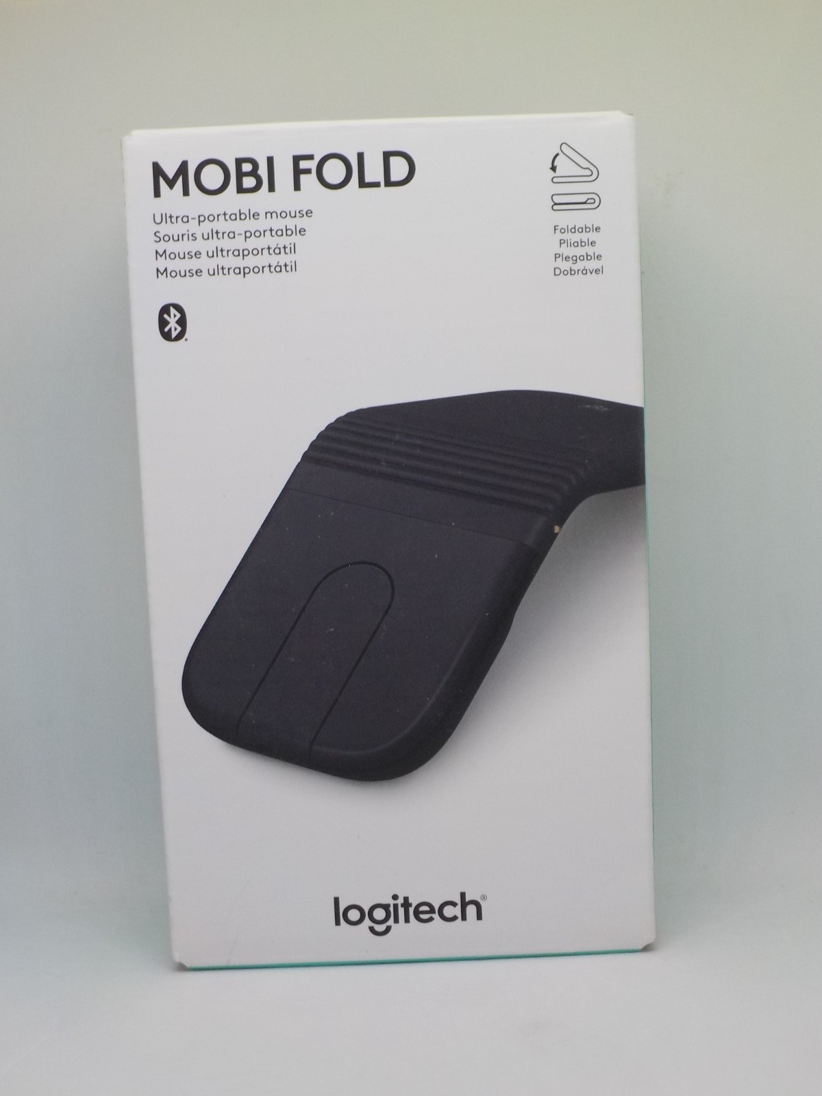 New Logitech Mobi Fold Foldable Wireless Mouse with Touch Scroll - Graphite