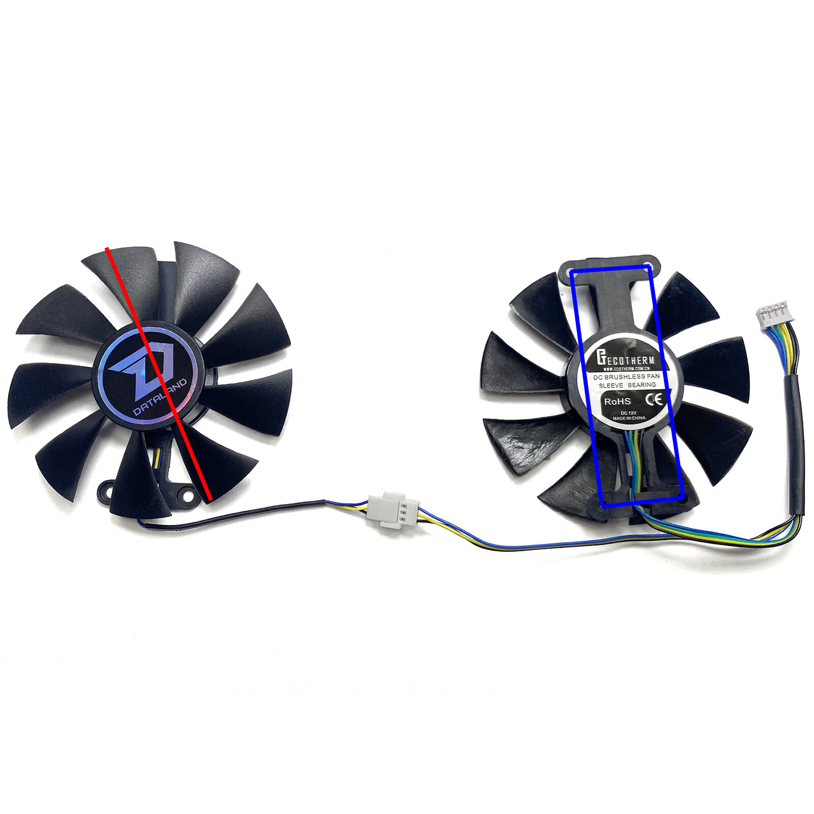 Replacement Graphics Card Cooling Fan Parts fit for DATALAND RX480 470 470D 580