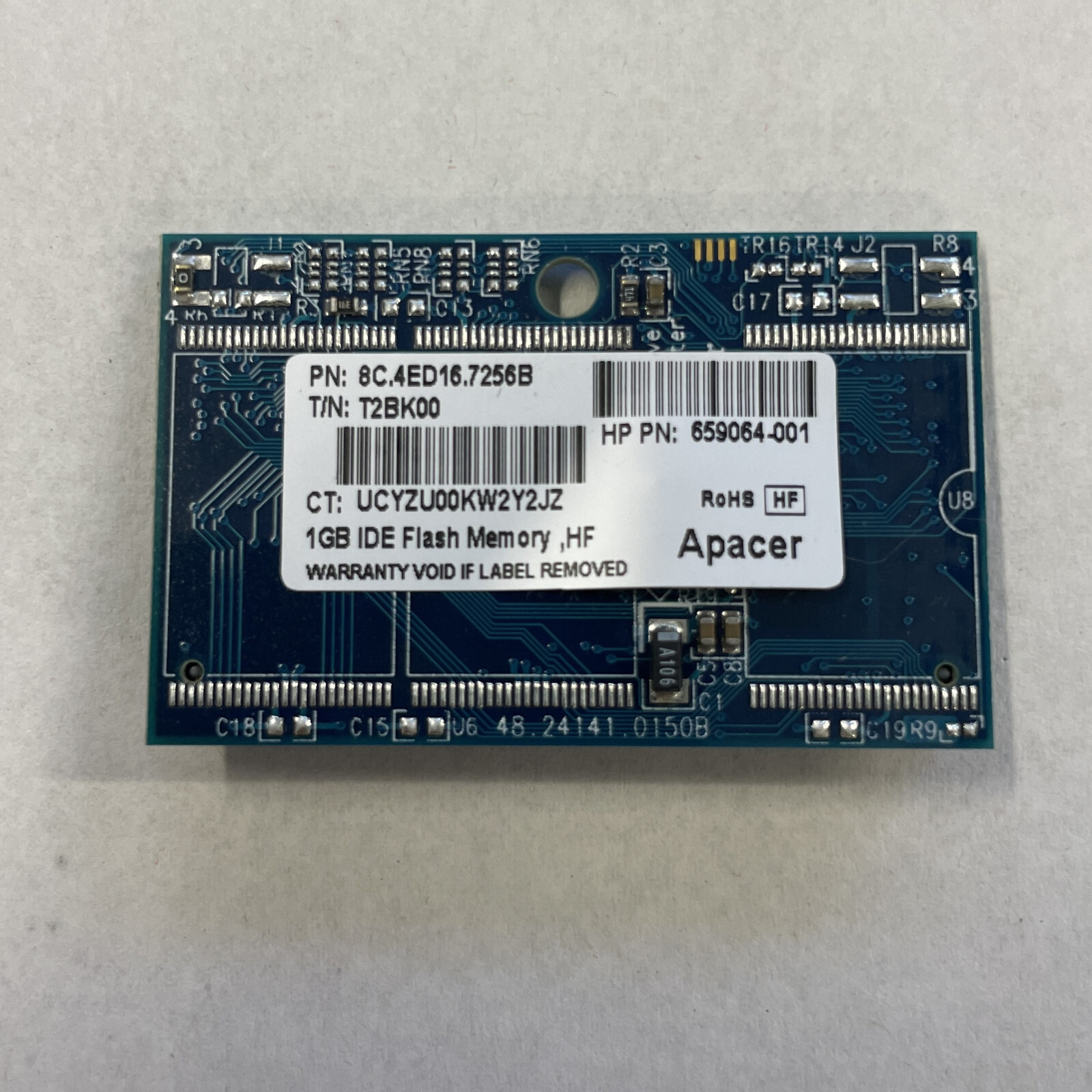 Apacer 1GB 44-Pin IDE Flash Memory Storage Module 8C.4ED16.7256B HP 659064-001