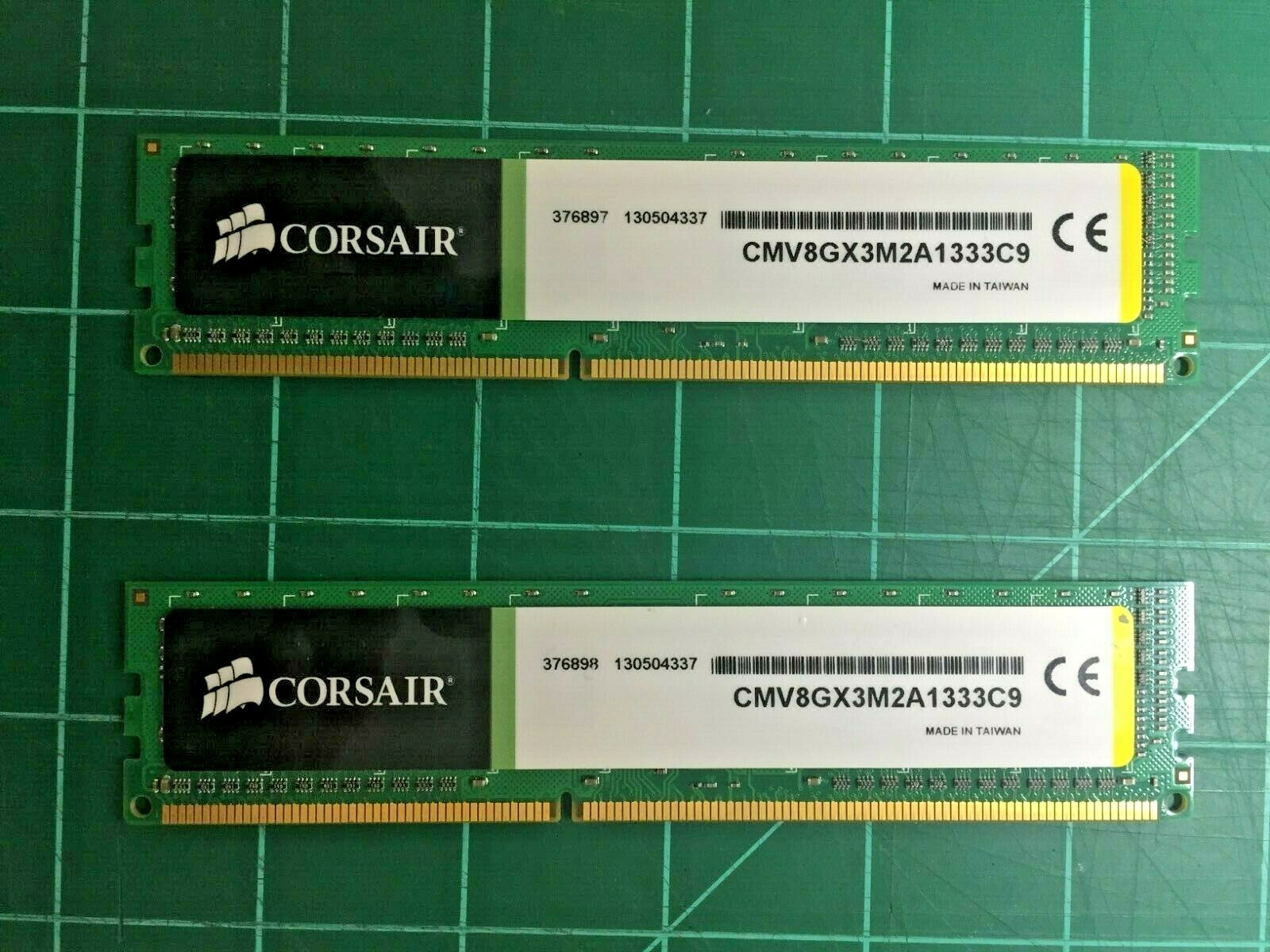CORSAIR VALUE SELECT 8GB kit 2x4GB CMV8GX3M2A1333C9 DDR3 1333mhz dimm 240pin Ram