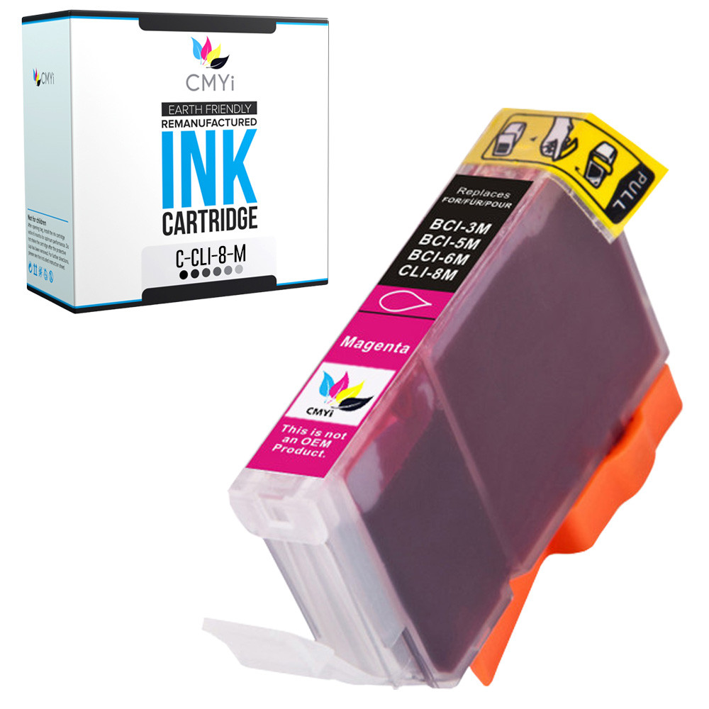 1PK CLI-8 Magenta Ink Cartridge for Canon PIXMA iX4000 iX5000 MP500 MP530 MP600