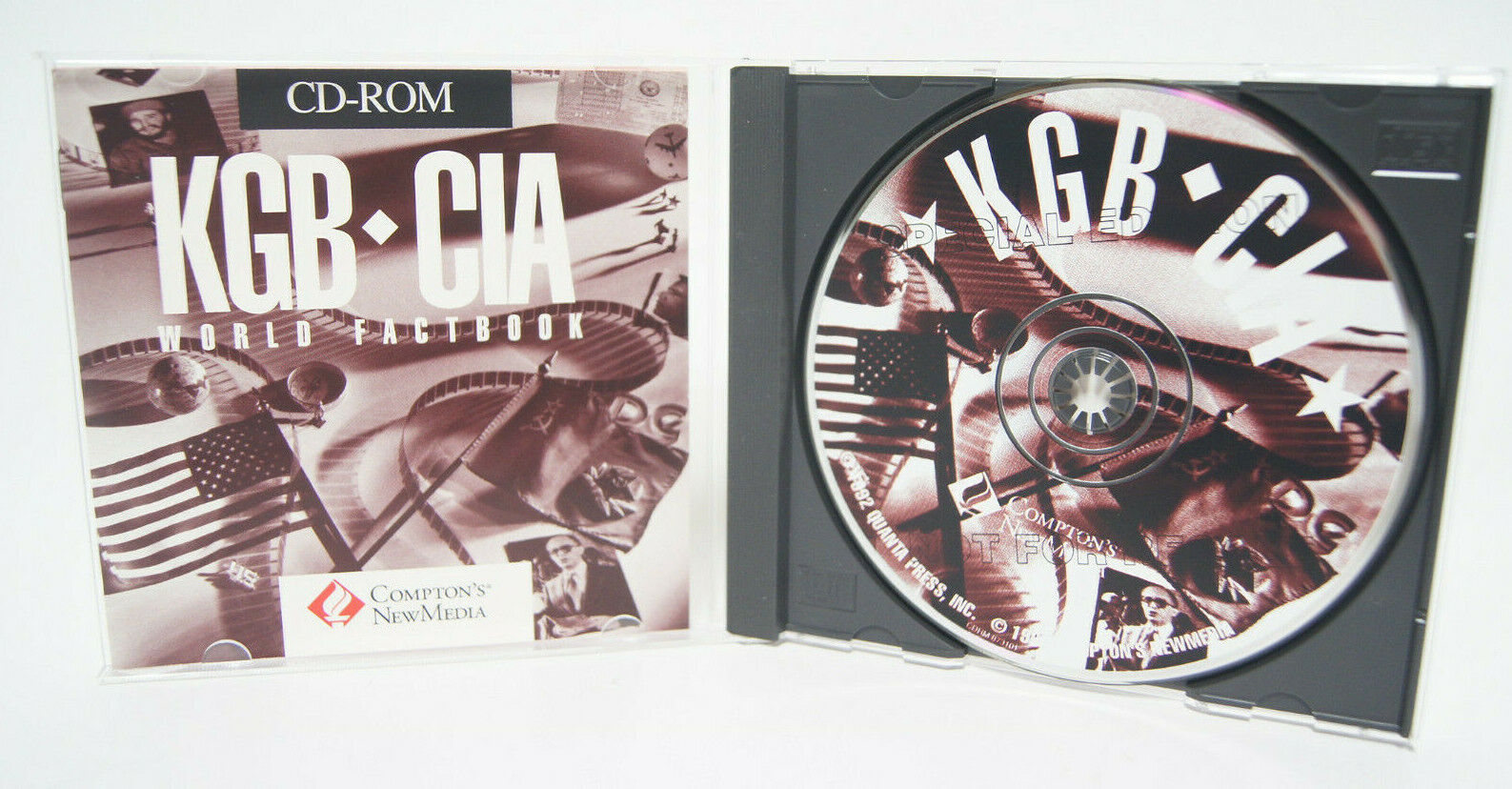 KGB CIA World Factbook Compton's NewMedia 1992 PC Computer Software Program