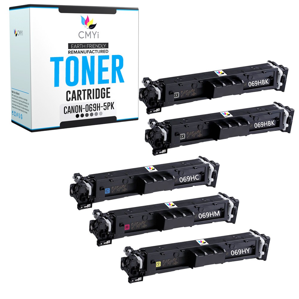 CMYi 5-Pack Replacement 069H Printer Toner for Canon Color imageCLASS MF753Cdw