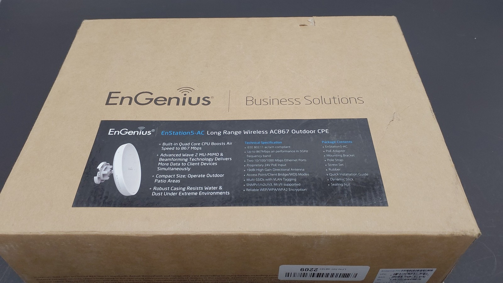 EnGenius EnStation5-AC Long Range Wireless AC867 Outdoor CPE