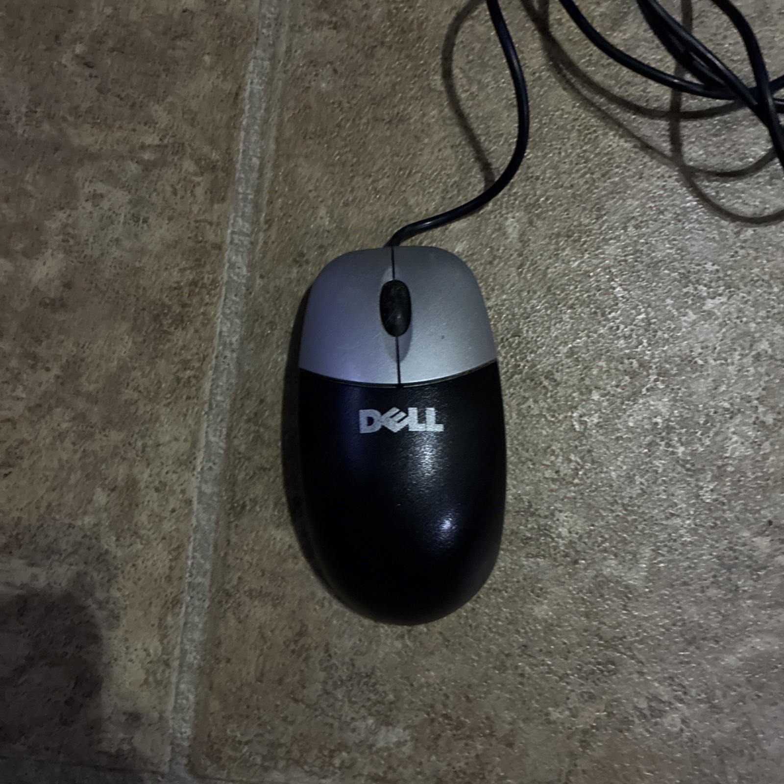 Vintage Dell USB Optical Mouse  Black & Silver - EXCELLENT Condition TUB 6