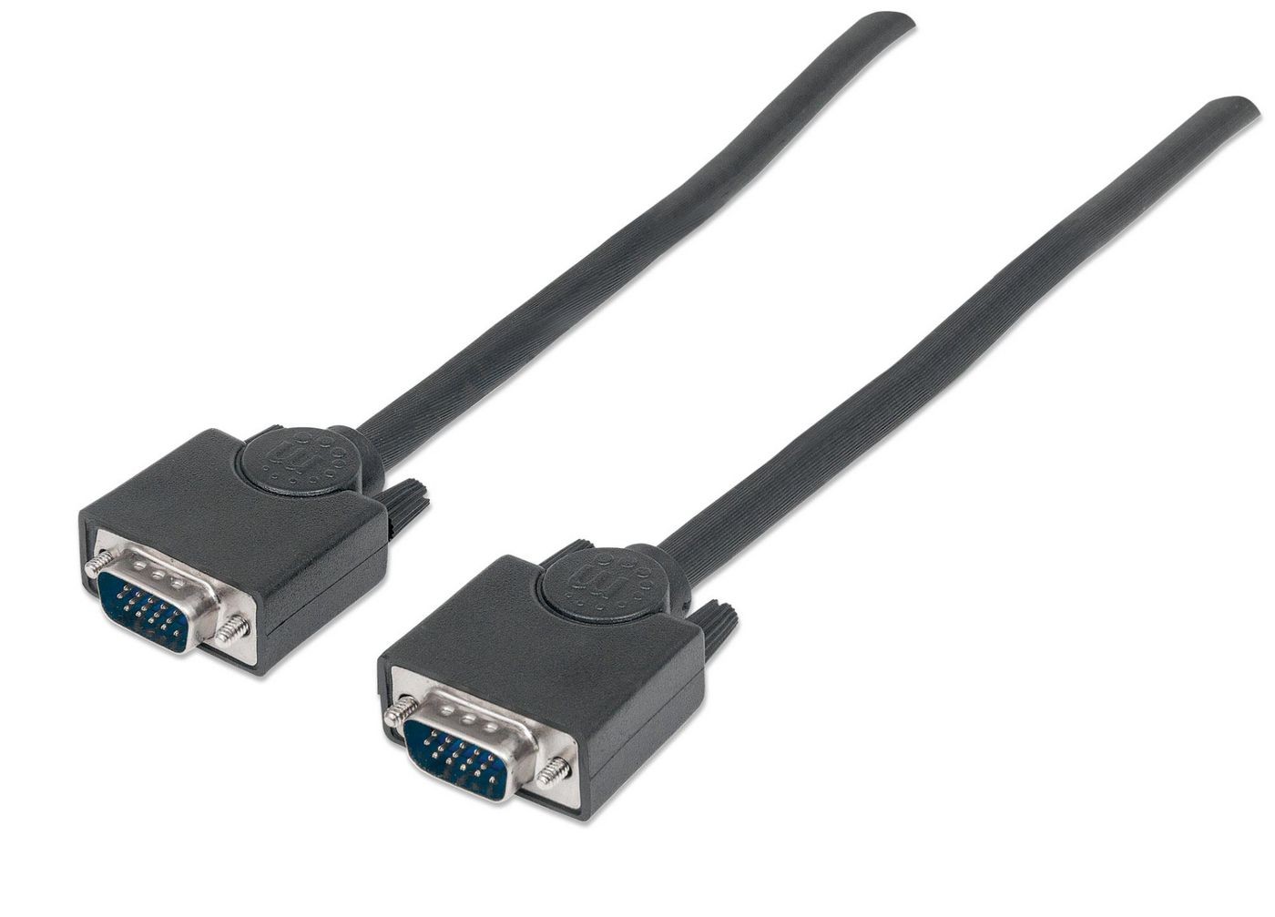 Manhattan 311731 SVGA Monitor Cable HD15 Male/Male, 1.8 m (6 ft.), Black ~E~
