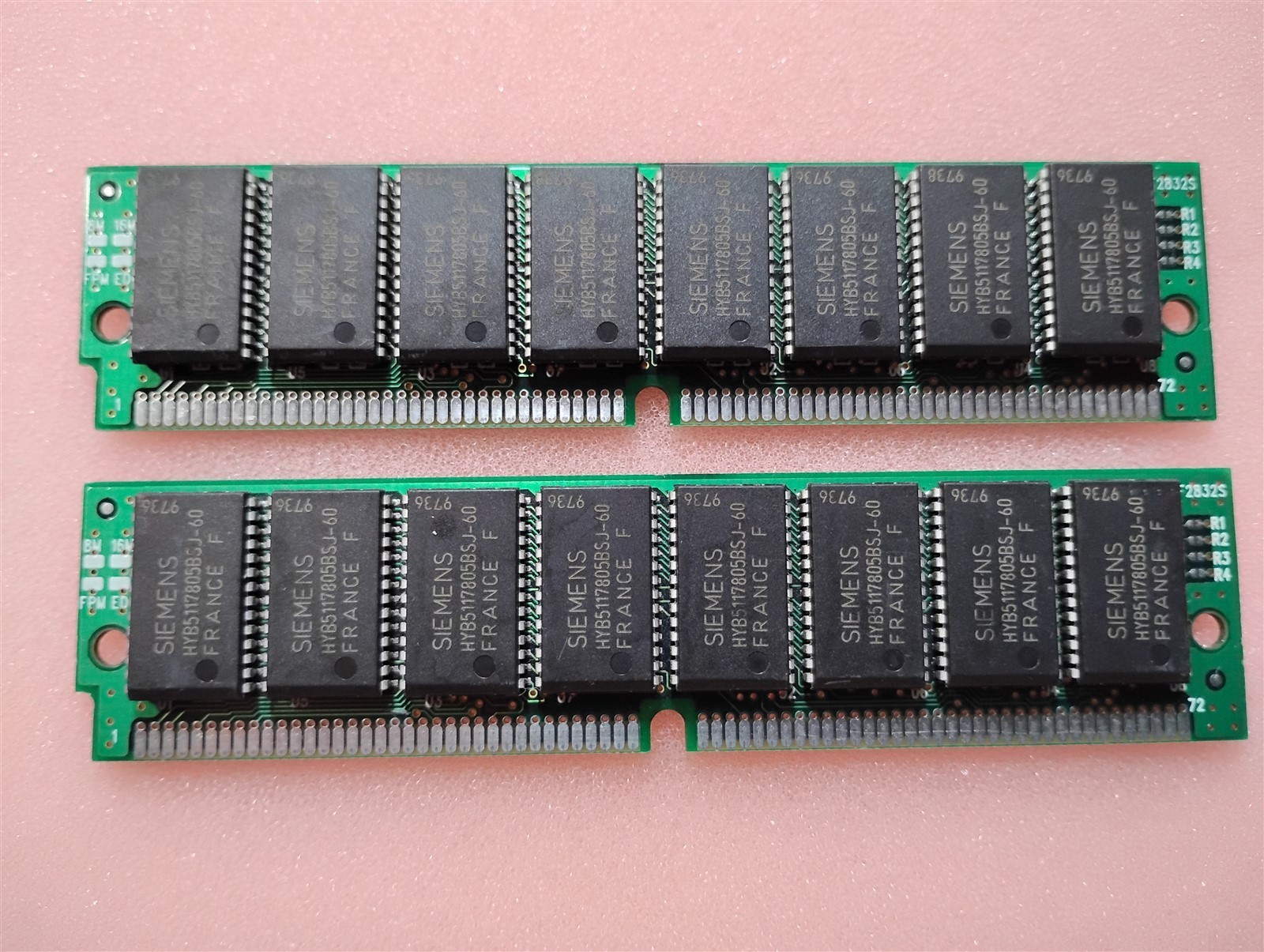 32MB Kit 2x16MB 72-Pin SIMM EDO 60ns Siemens ICDM02I97 HYB5117805BSJ-60 RAM USA