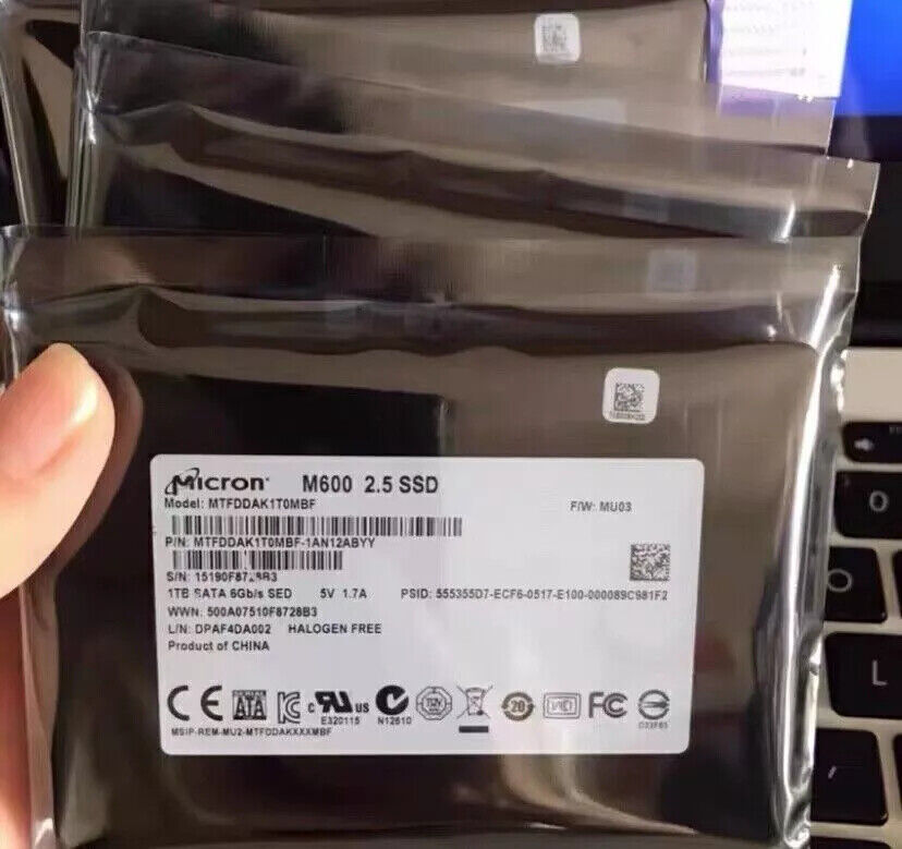 Micron M600 1TB SSD 2.5" SATA 6Gb/s Solid State Drive MTFDDAK1T0MBF-1AN12ABYY