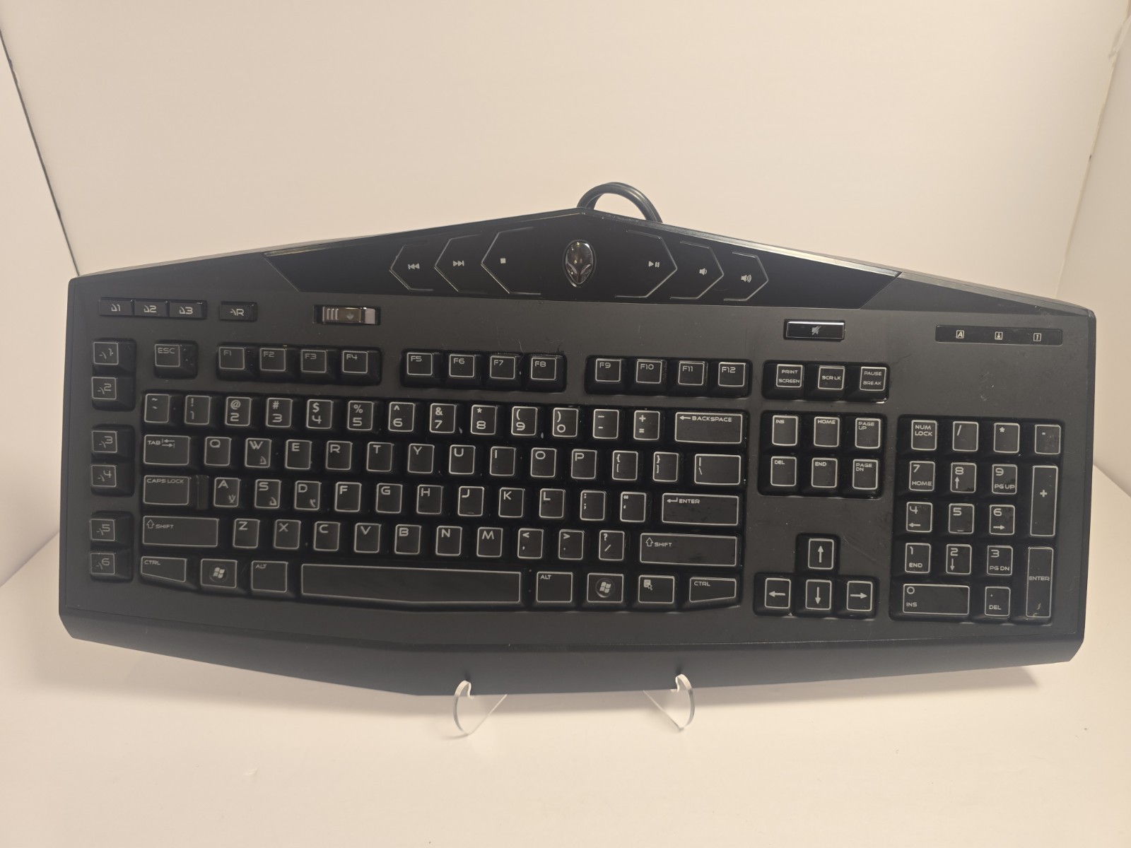 Alienware TactX KG900 Illuminated Gaming Keyboard Y-U0008-O USB Wired Tested