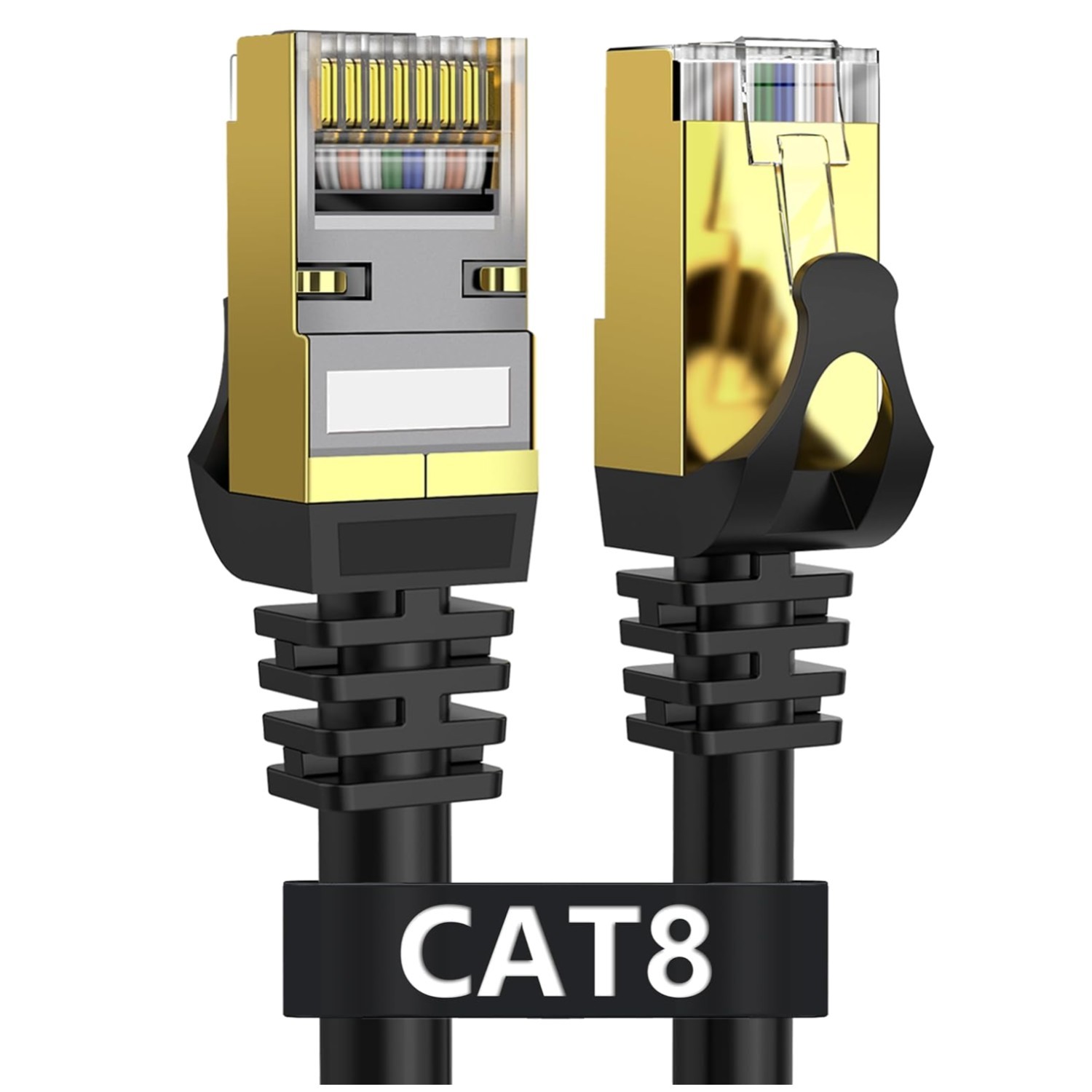 Ultra-Fast Cat 8 Ethernet Cable 75FT | Shielded LAN Cable
