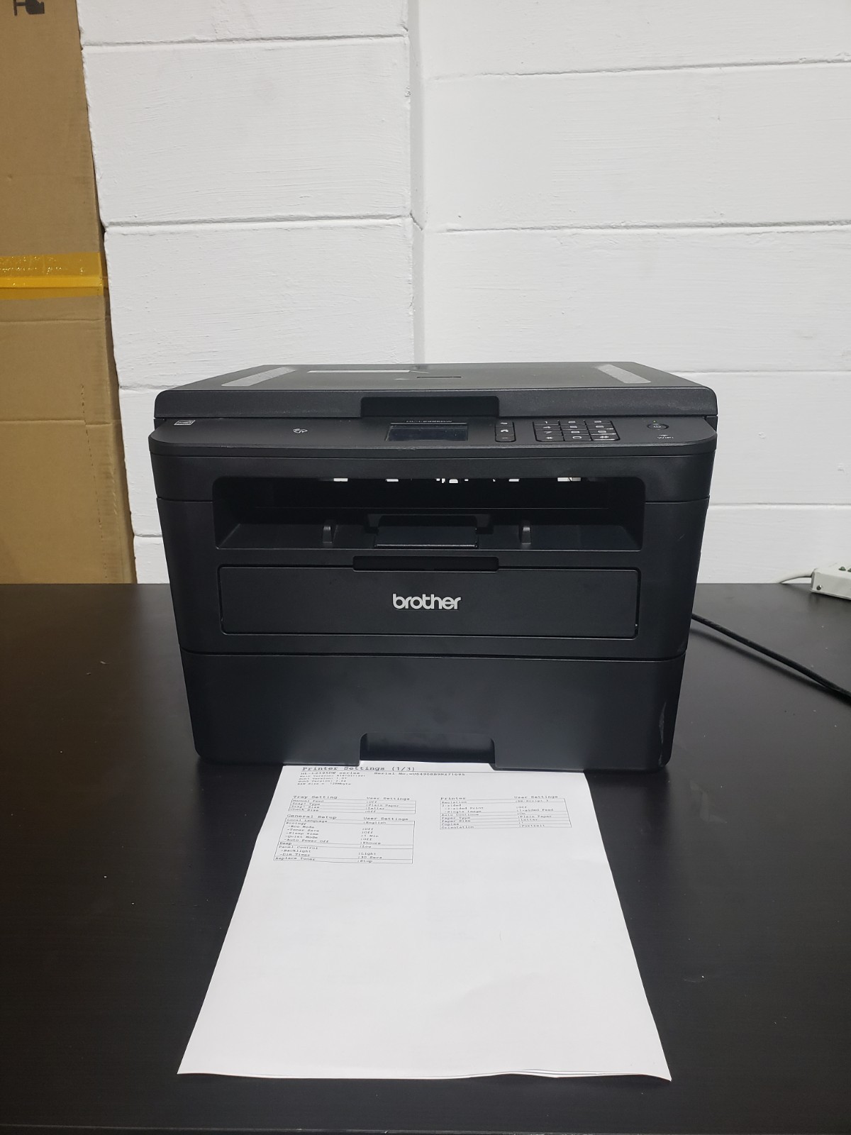 Brother HL-L2395DW All-In-One Compact Monochrome Laser Printer - Missing Back