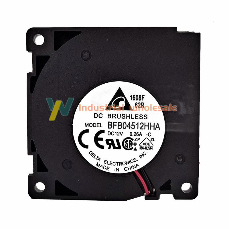 1PC new Delta BFB04512HHA 4510 12V 0.26A 4.5CM Turbine Blast Cooling Fan 2-wire
