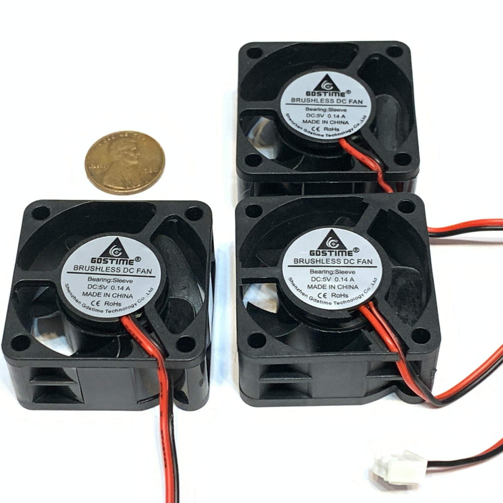 3 Pieces Fan 5v GDStime 4cm 4020 40mm 40x40x20mm 3d printer blower computer