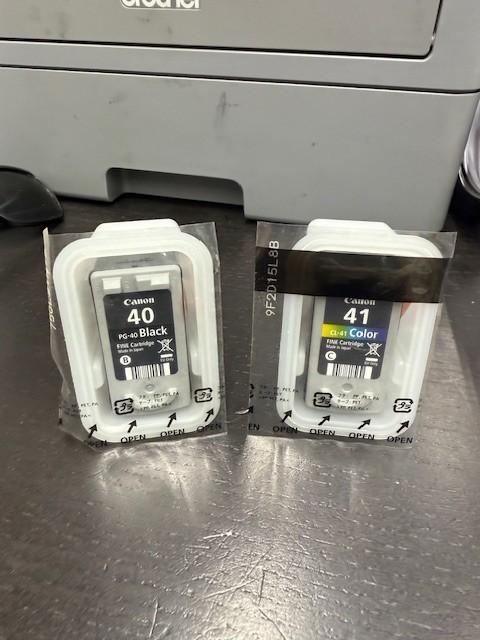 Genuine Canon PIXMA PG-40 Black & CL-41 Color Ink Cartridge Set (40 41)