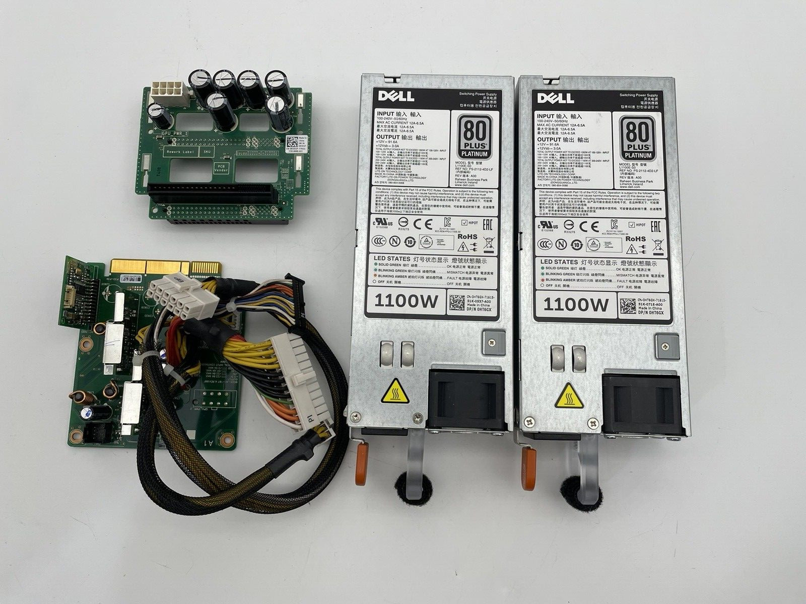 DELL Dual Power Supply 1100W & Distribution Board Poweredge Server R520