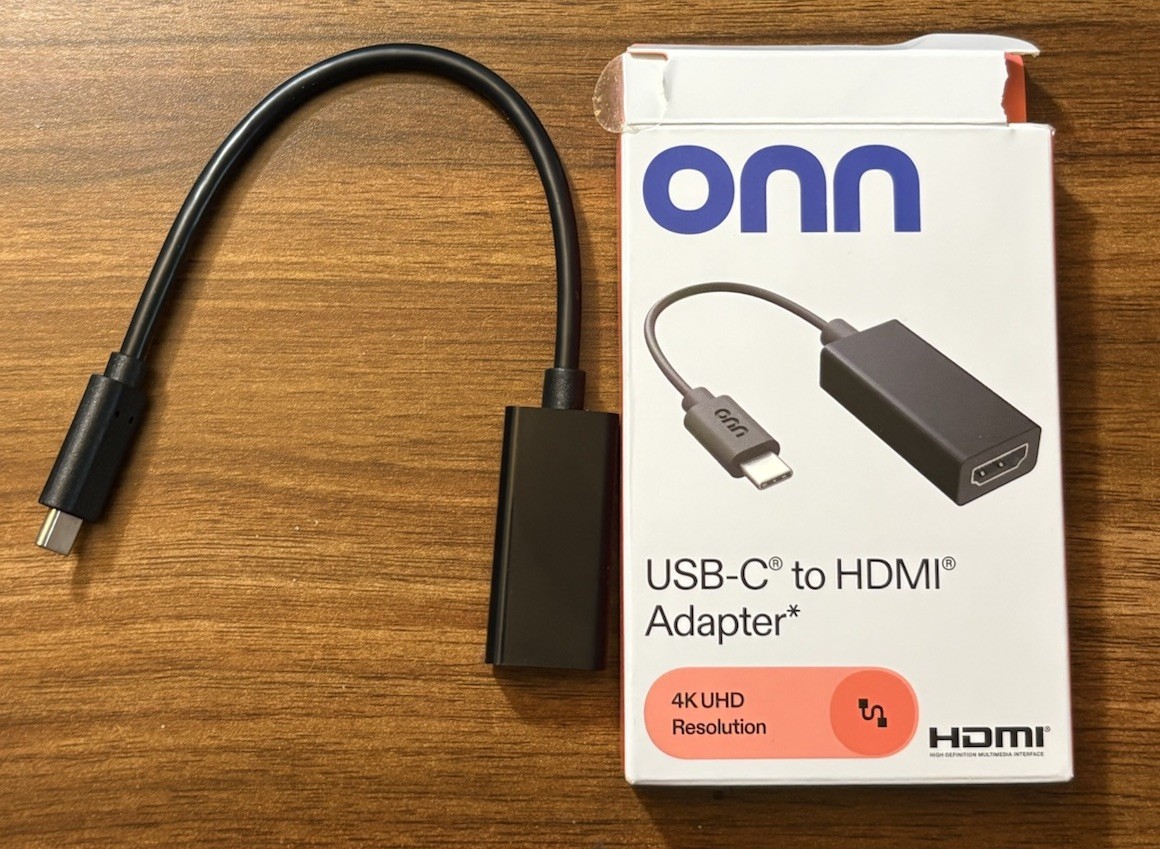 ONN USB-C to HDMI Adapter 4K UHD Resolution Used Once 