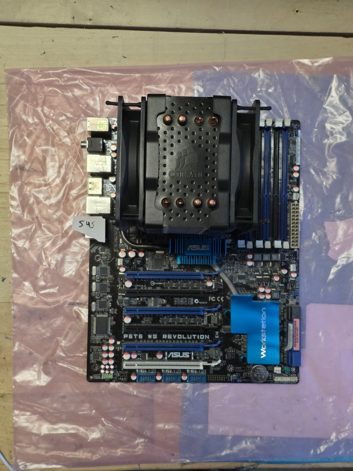 ASUS P6T6 WS REVOLUTION Motherboard w/ i7-960 & Aftermarket Corsair Cooler