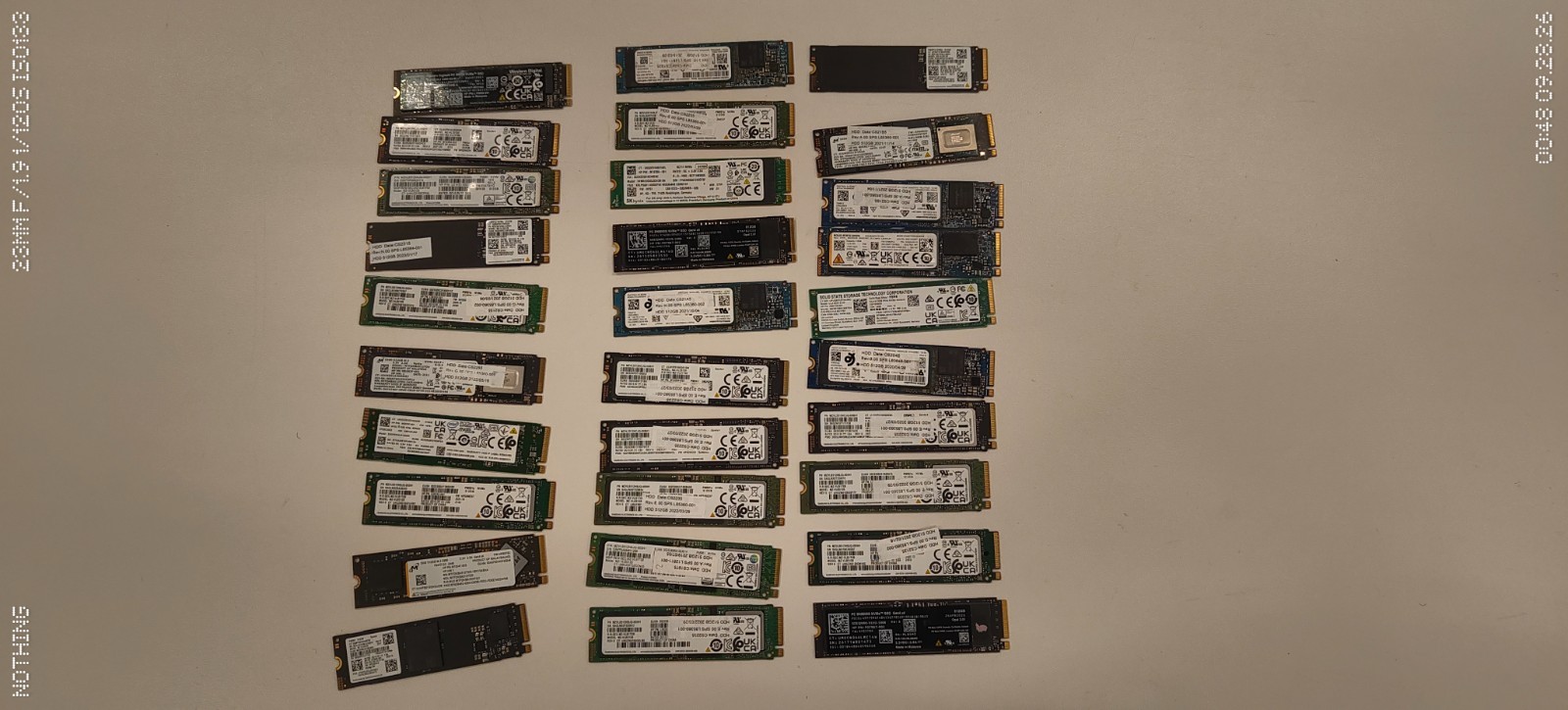 Lot of 30 Mixed Brand 512GB NVMe SSD