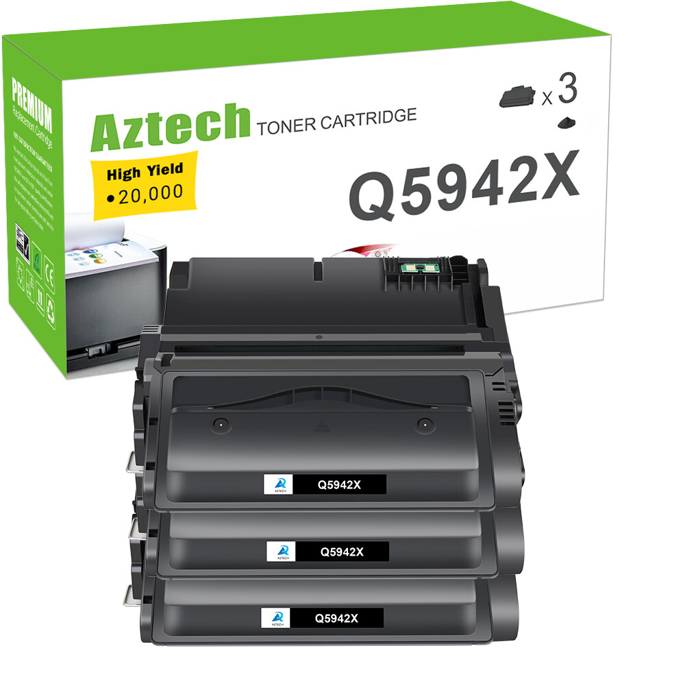 3x High Yield Q5942X 42X Toner Cartridge For HP LaserJet 4250 4350 4350dtn 4200n