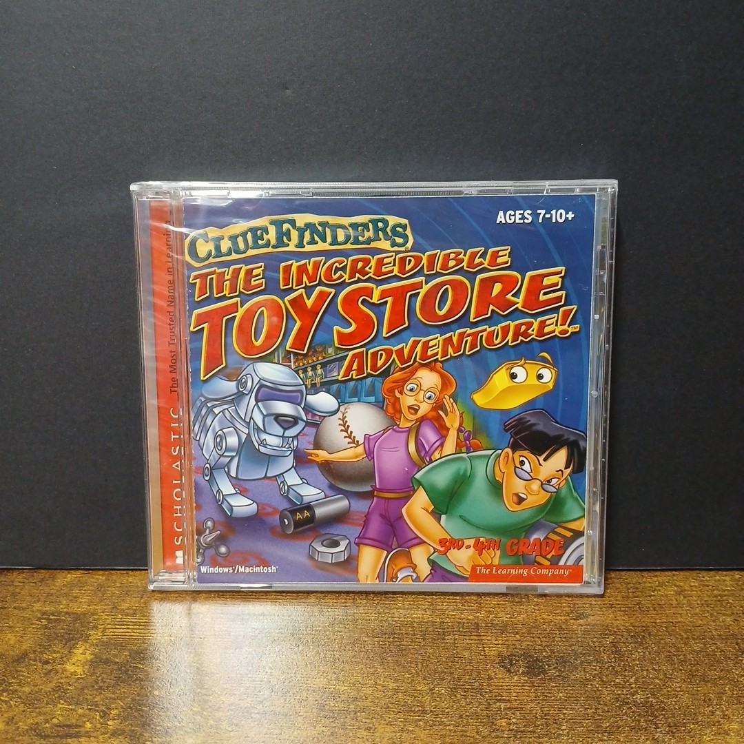 Cluefinders Incredible Toy Store Adventure Mystery Mansion Ages 7-10+ New Sealed