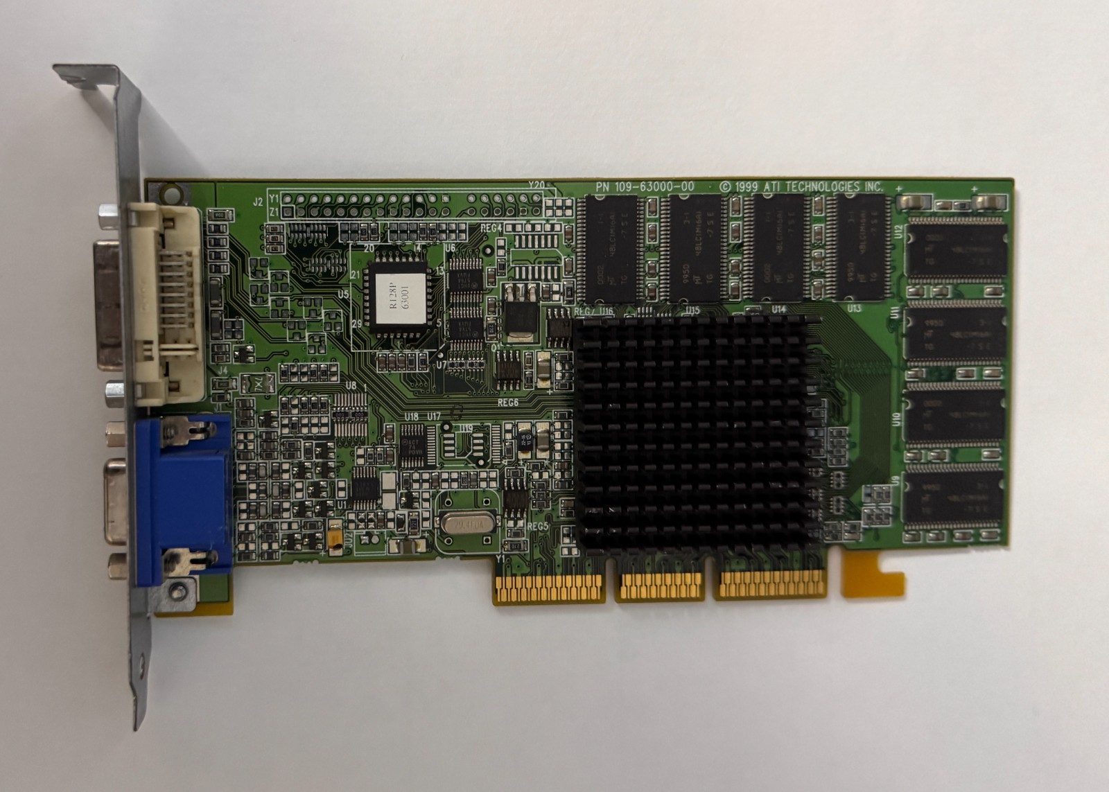 630-3075 ATI Rage 128 Pro 16MB VGA AGP Video Card 109-72700-02_Tested